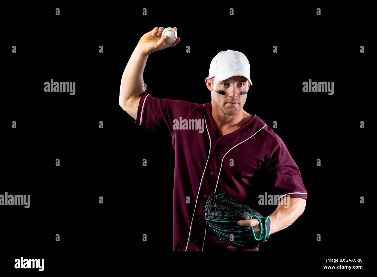 Baseball-Spieler Stockfoto