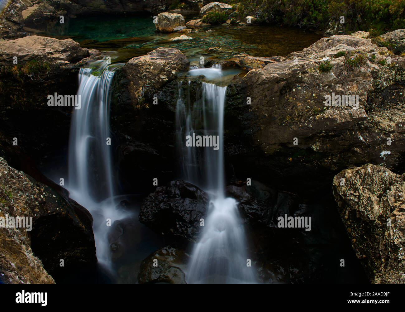 Der schottland-isle Skye-Fairy Pools Stockfoto