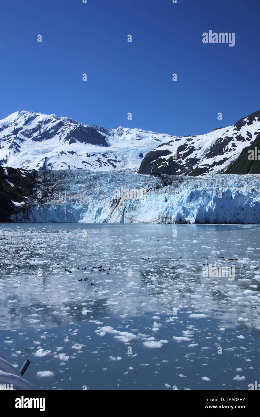 Alska, Prince William Sound, Gletscher, Stockfoto