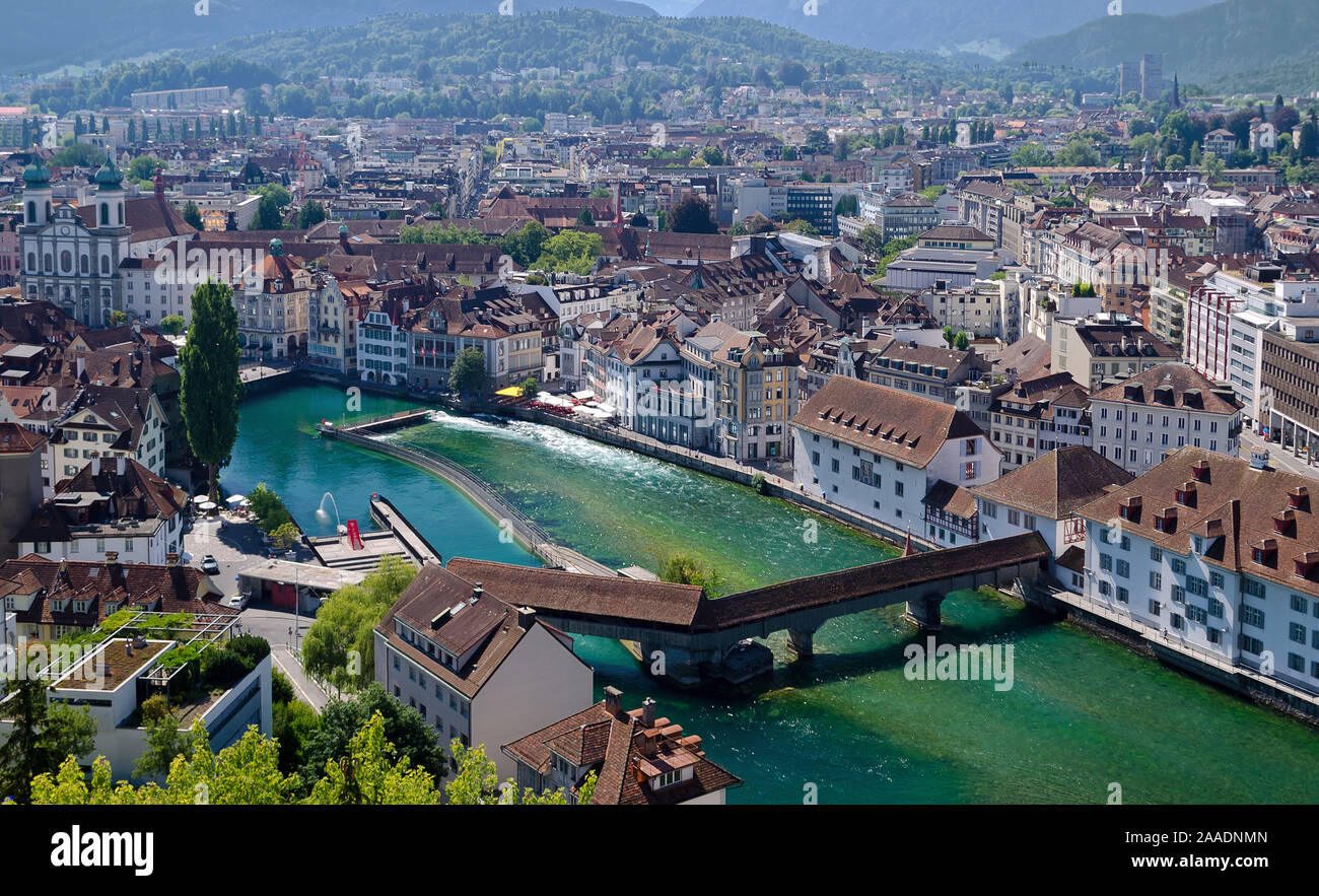 Birds Eye View On Swiss Stockfotos und -bilder Kaufen - Alamy