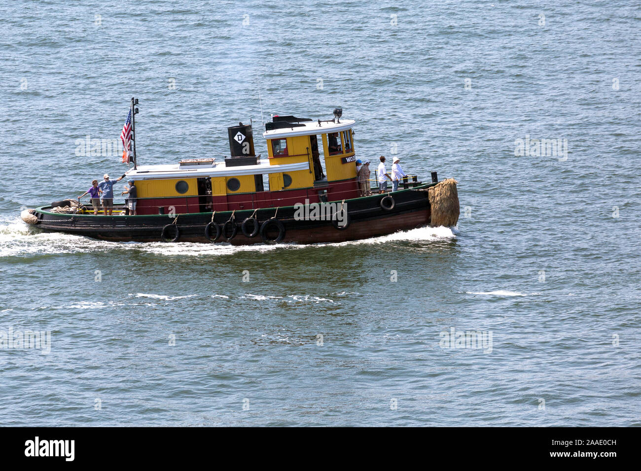 Letzte Überlebende in New York gebaut Holz- tugboat W.O. Decker New York Stockfoto