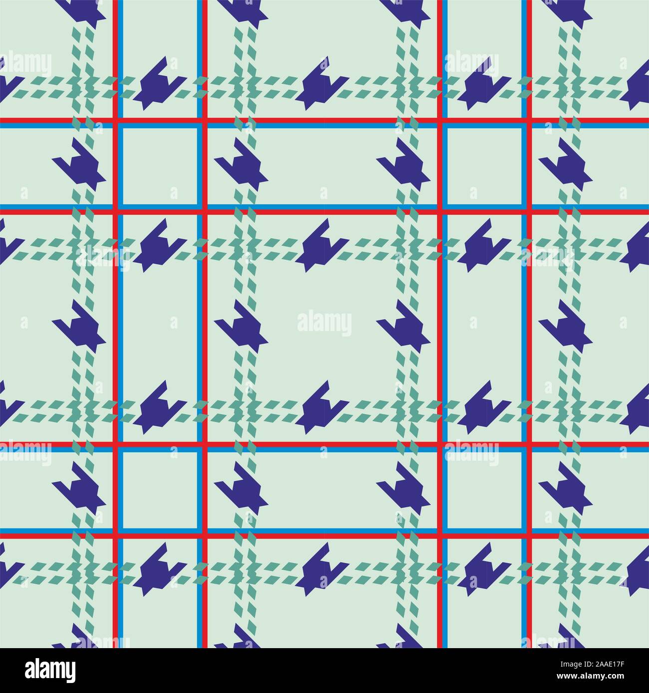 Die nahtlose Vektor tartan plaid pattern, Gans Fuß Hintergrund, Stoff Textur Stock Vektor