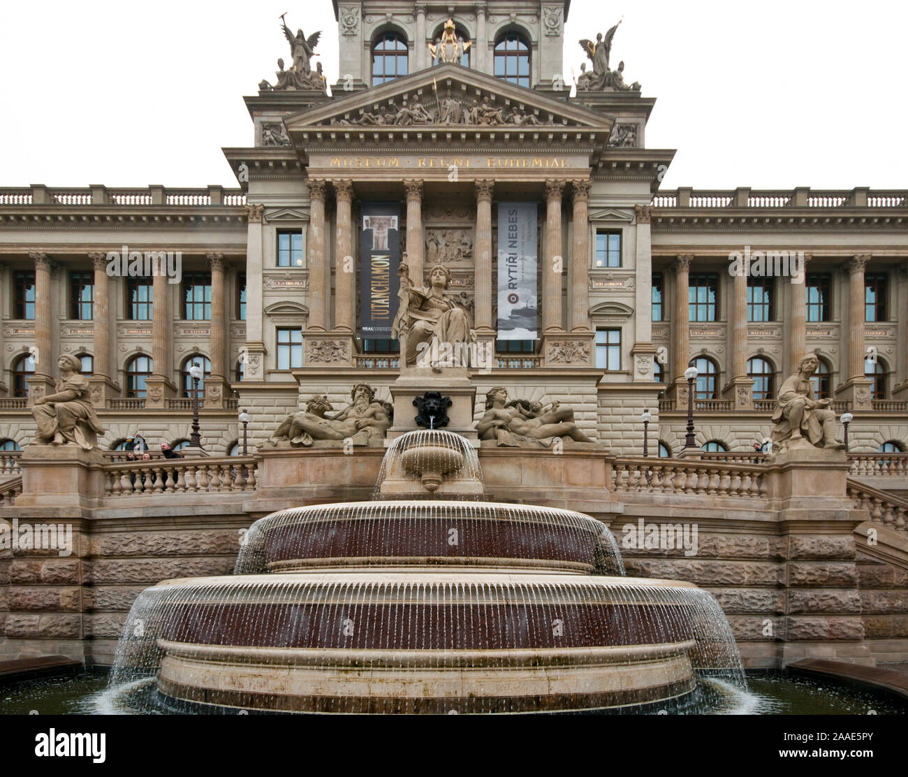 Prager Nationalmuseum Prag Tschechische Republik Europa Stockfoto