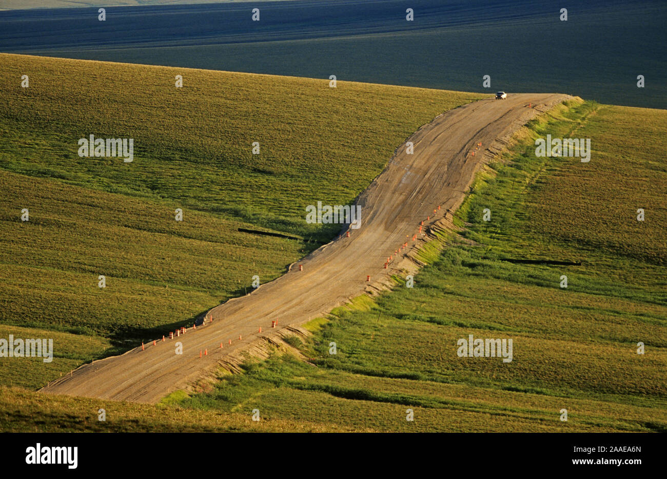 Dalton Highway, die einzige Verbindungsstrecke zwischen der Prudhoe Bay und Fairbanks - Alaska Stockfoto