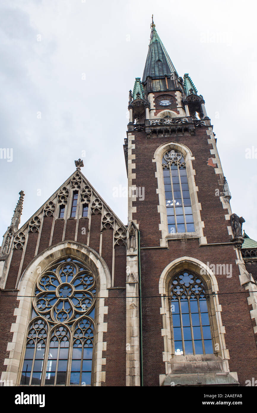 Kirche St. Elisabeth in Lemberg. Die neugotische Kirche Stockfoto