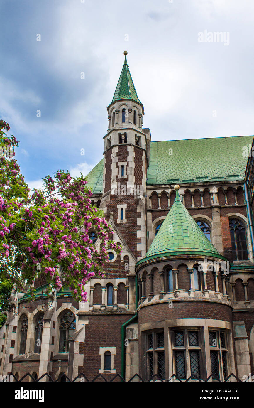 Kirche St. Elisabeth in Lemberg. Die neugotische Kirche Stockfoto