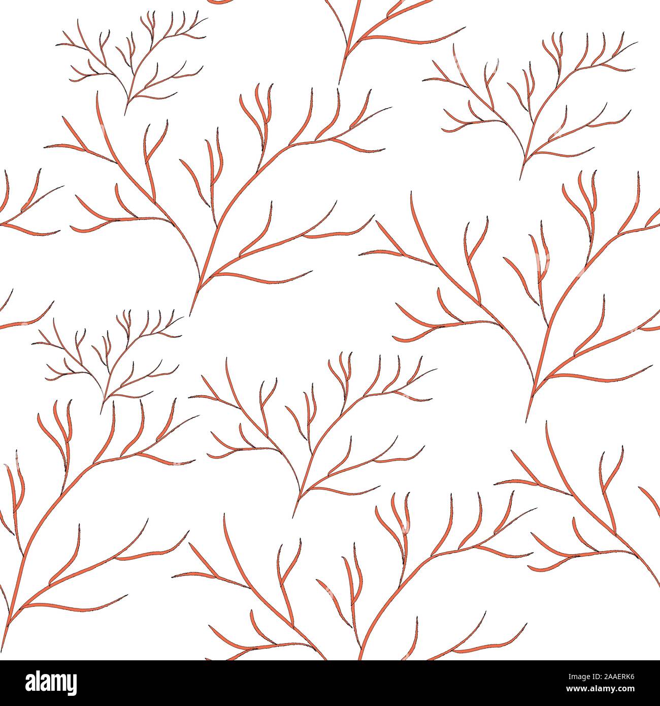 Nahtlose Algen nahtlose Muster. Moderne digitale Design. Marine, Sich wiederholendes Muster. Modern im skandinavischen Stil. Moderne Farben und Design. Stock Vektor