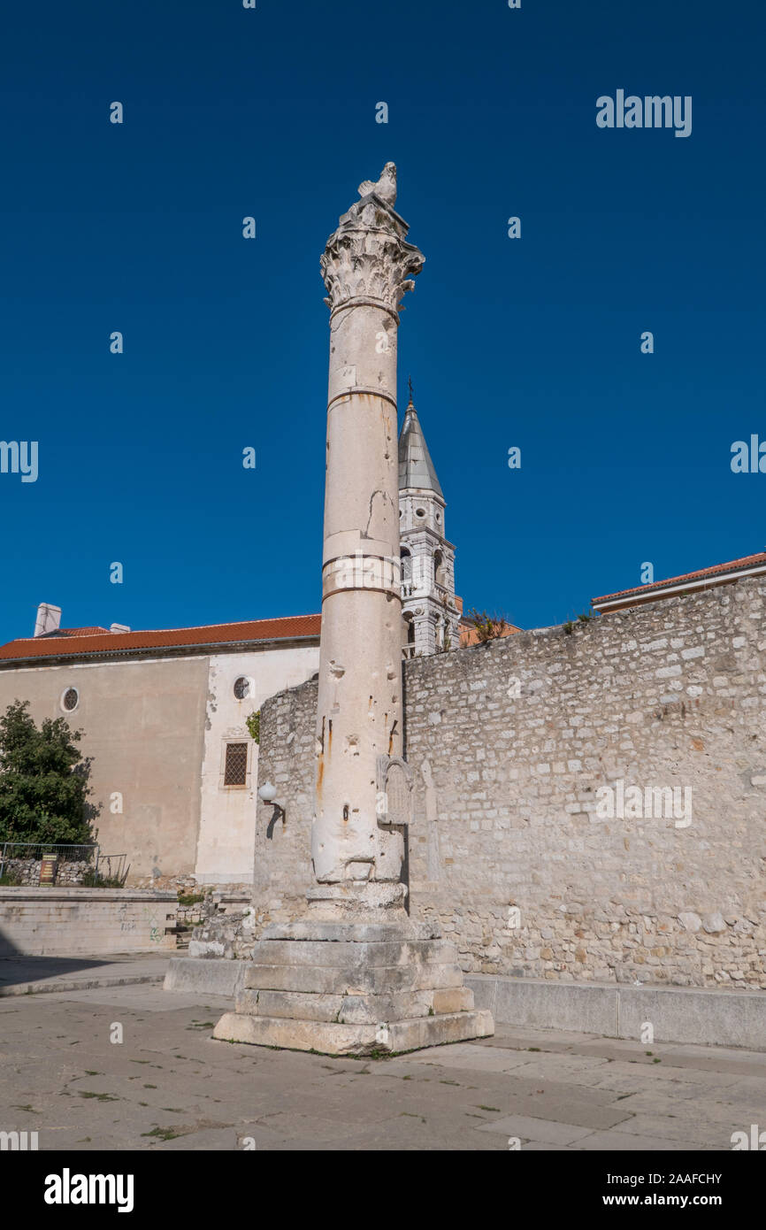 Forum Romanum in Zadar, Kroatien Stockfoto