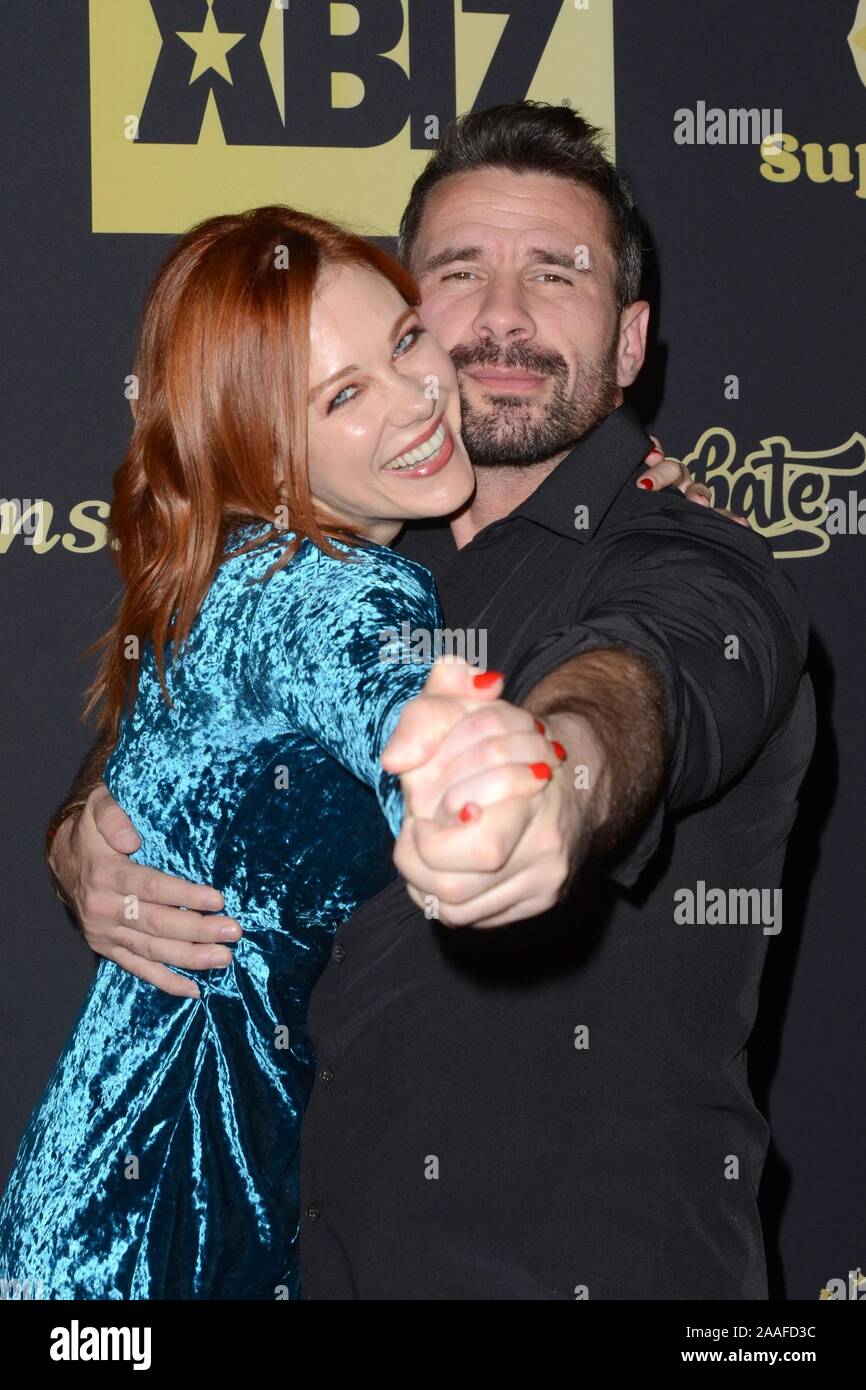 Los Angeles, CA. Nov, 2019 20. Maitland Ward, Manuel Ferrara in der Ankunftshalle für Erwachsene Industrie News XBIZ Nominierungen Gala, W Hollywood, Los Angeles, CA, 20. November 2019. Credit: Priscilla Grant/Everett Collection/Alamy leben Nachrichten Stockfoto