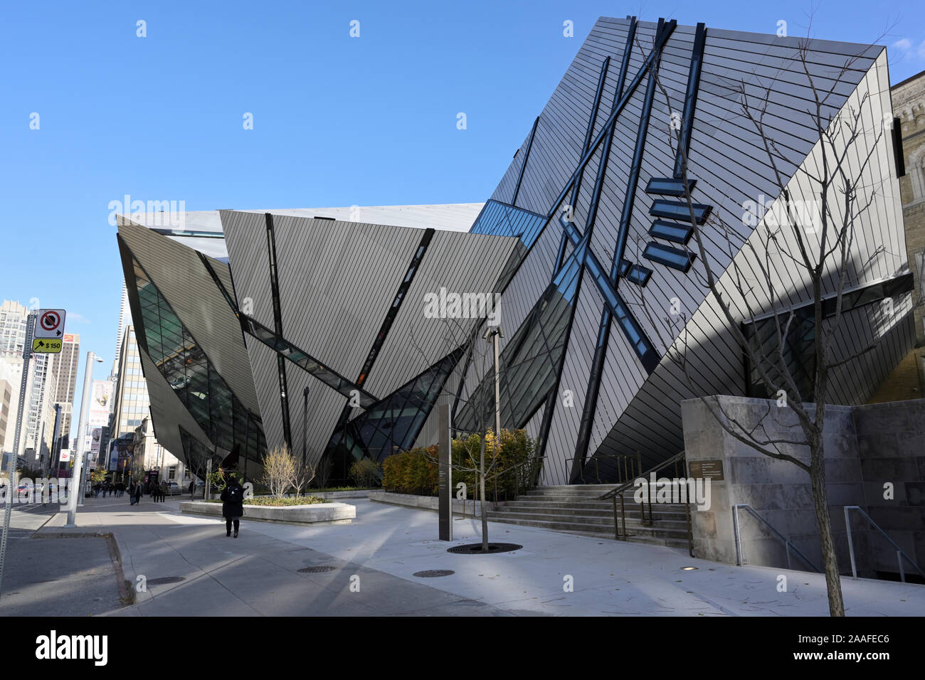 Royal Ontario Museum Exterieur, Toronto Stockfoto