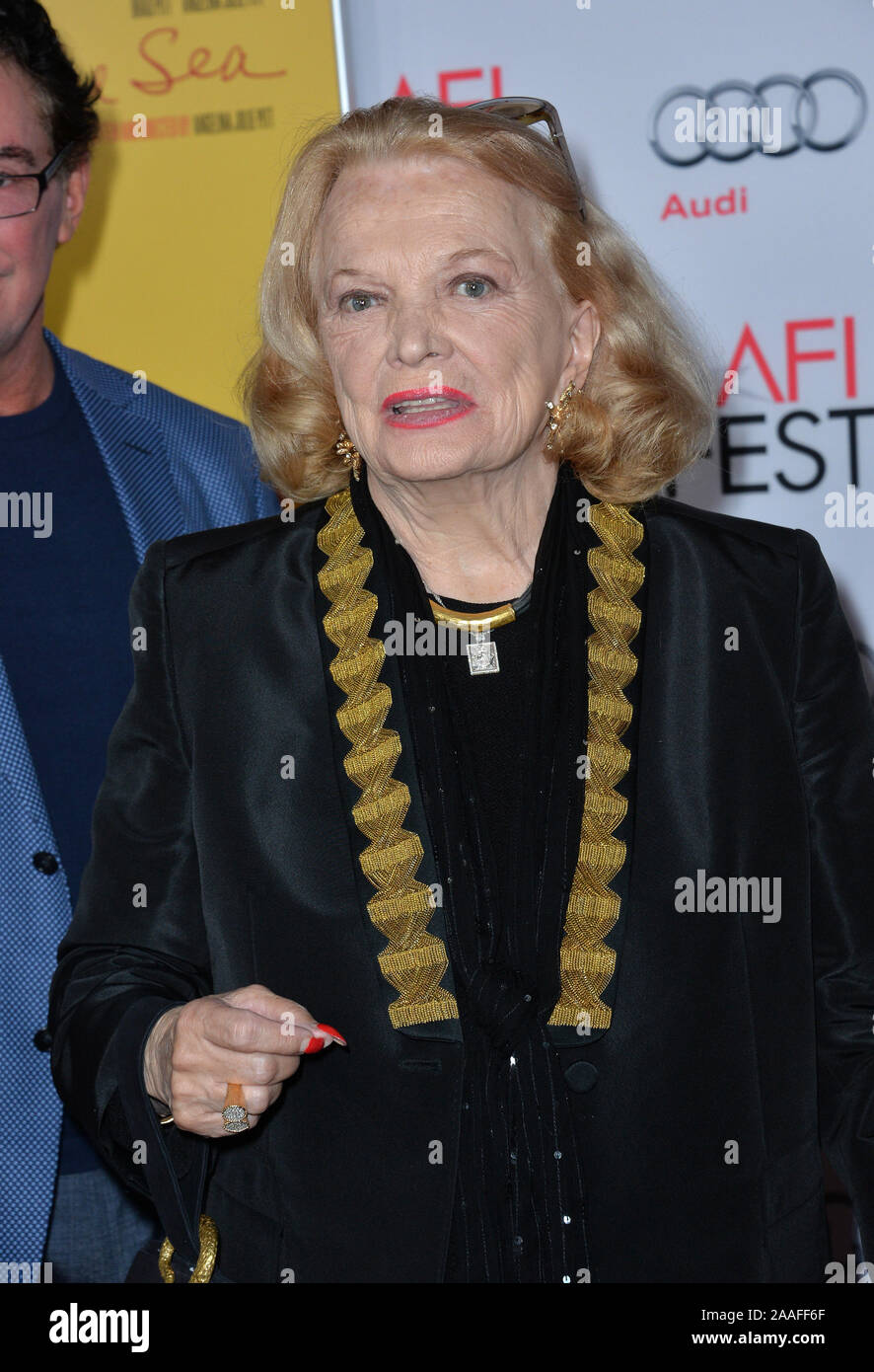 LOS ANGELES, Ca - NOVEMBER 5, 2015: Schauspielerin Gena Rowlands auf der AFI-Festival Premiere von "Am Meer" an der TCL Chinese Theater © 2015 Paul Smith/Featureflash Stockfoto