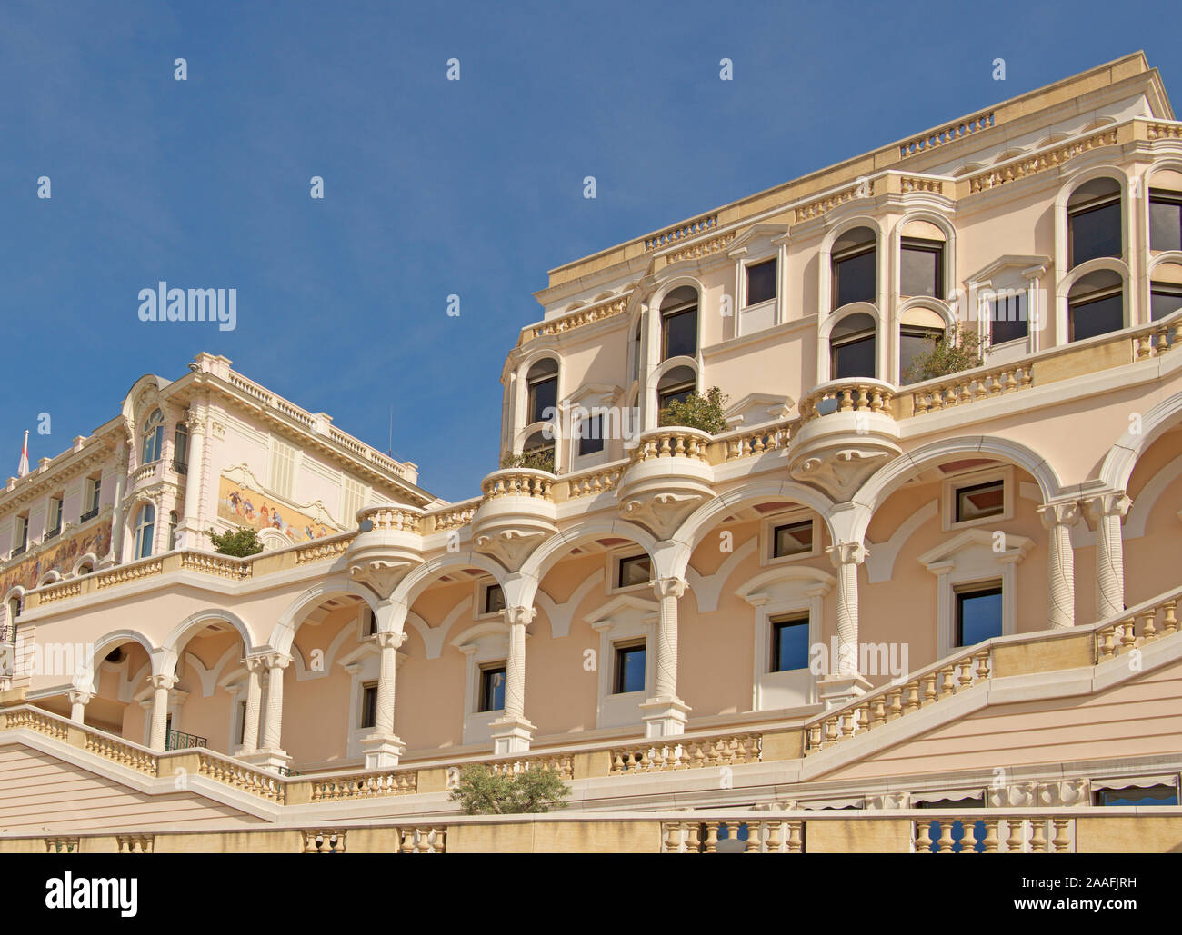 Klassische Architektur Avenue d'Ostende Monte Carlo Monaco Stockfoto