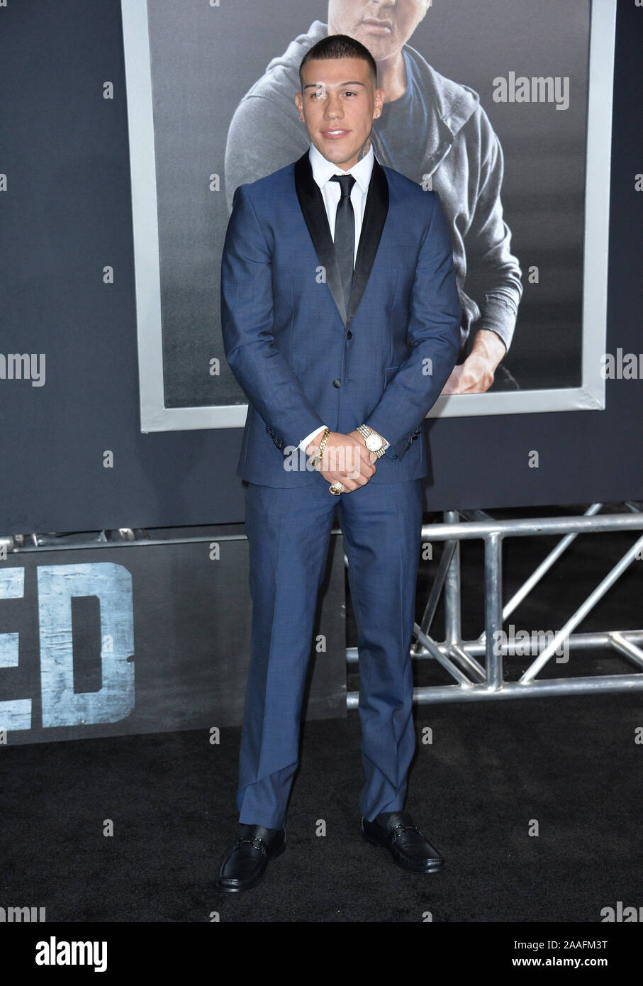 LOS ANGELES, Ca - 19. NOVEMBER 2015: Schauspieler Gabriel Rosado bei der Premiere von 'Creed' © 2015 Paul Smith/Featureflash Stockfoto