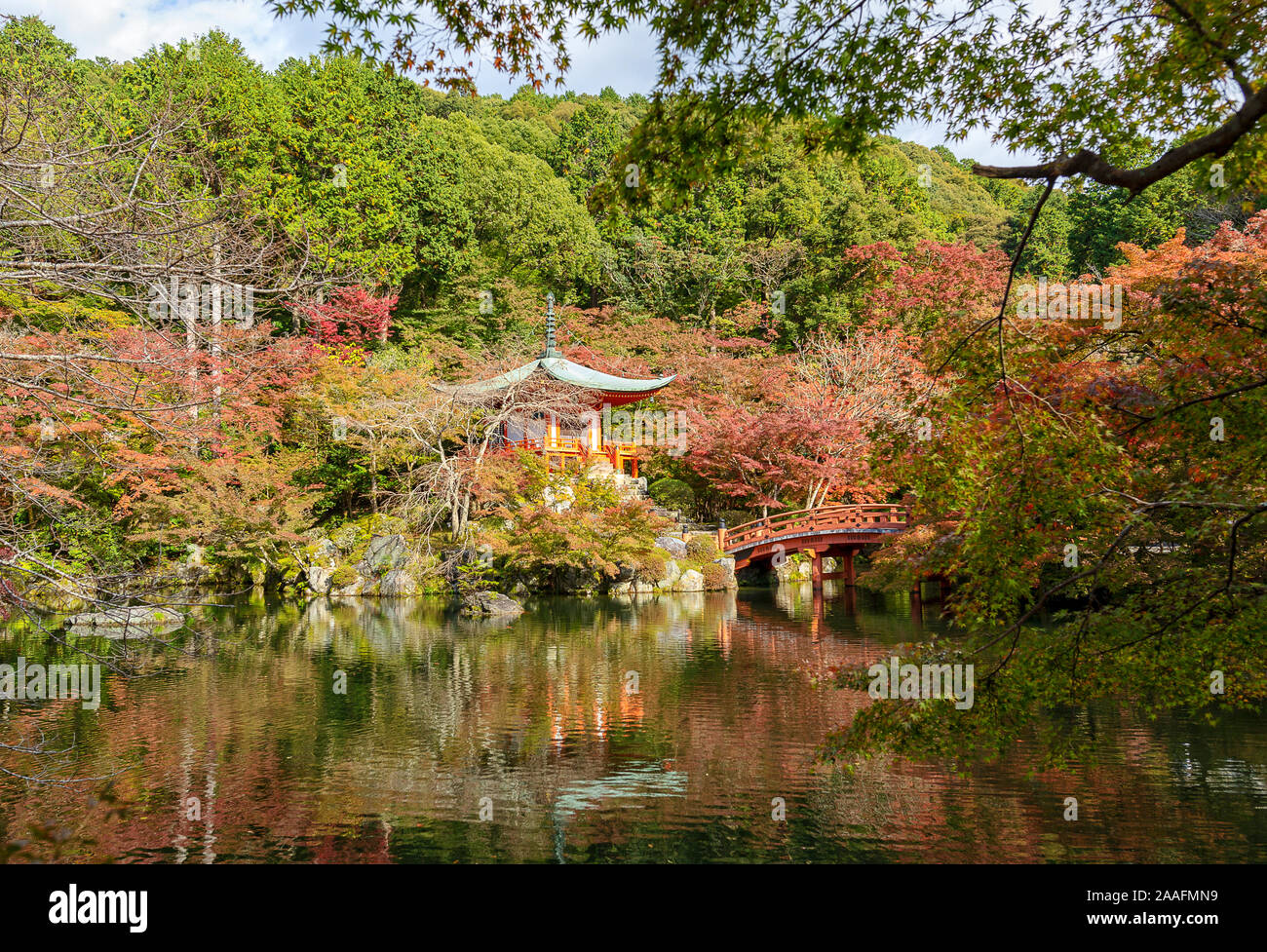 Historische Daigoji Tempel in Kyoto, Japan Stockfoto