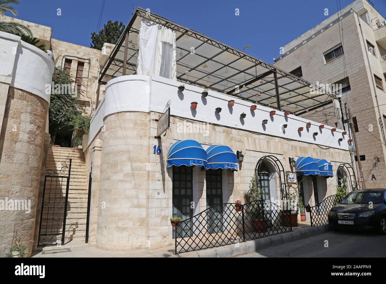 Beit Sitti und Najla's Kitchen Restaurants, Muhammad Ali Saadi Street, Jabal al Weibdeh, Amman, Jordanien, Naher Osten Stockfoto