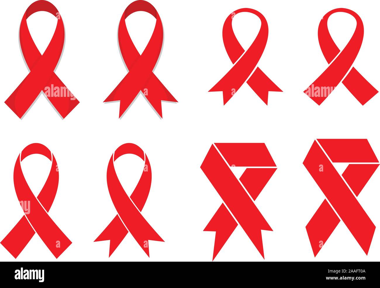 AIDS Awareness RIBBON VEKTOR Stock Vektor