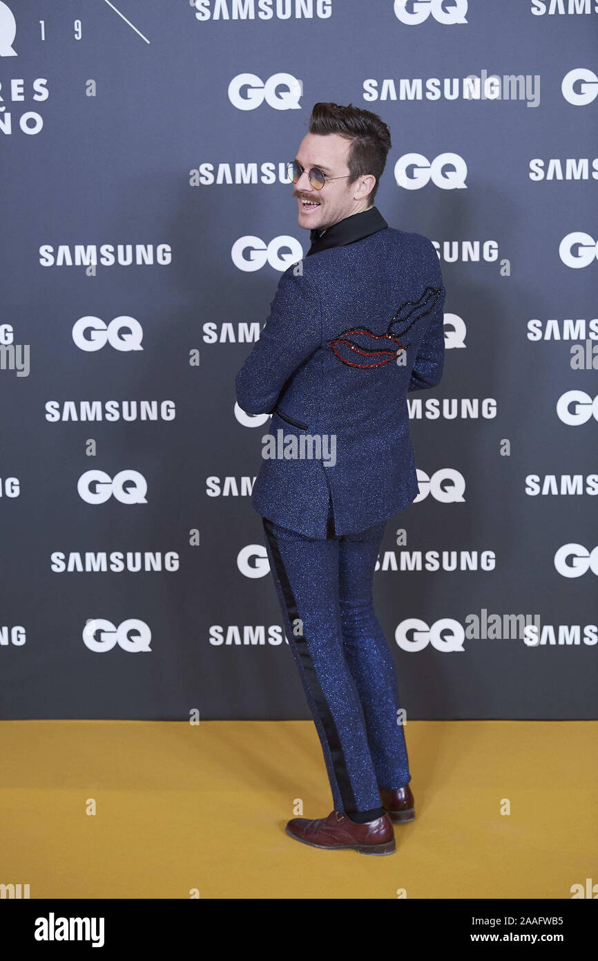 November 21, 2019, Madrid, Madrid, Spanien: Aldo Comas besucht GQ Männer des Jahres Awards 2019 im Palace Hotel am 21. November 2019 in Madrid, Spanien (Bild: © Jack Abuin/ZUMA Draht) Stockfoto