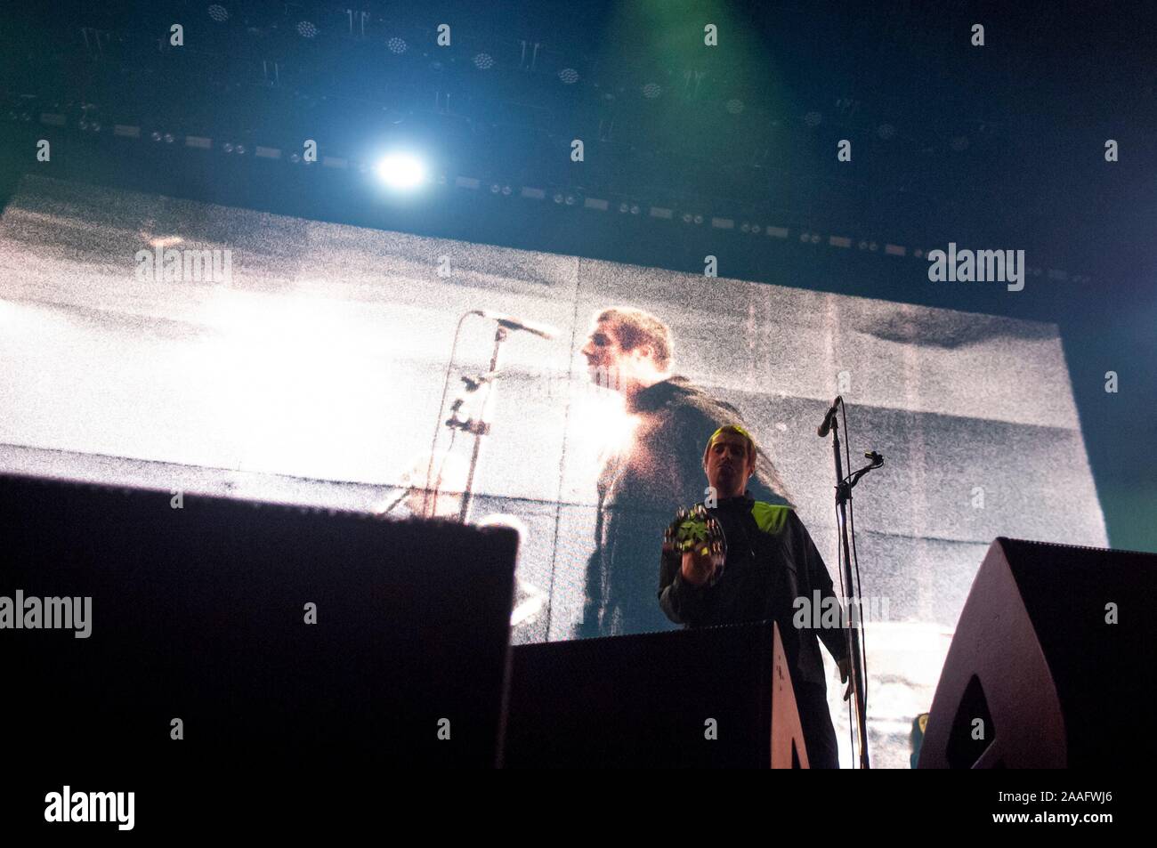 Liverpool, Großbritannien. 21. November 2019. Sänger, Liam Gallagher, der während seiner "Warum ich? Warum nicht." Tour an die M&S-Bank Arena. Credit: Paul Warburton/Alamy leben Nachrichten Stockfoto