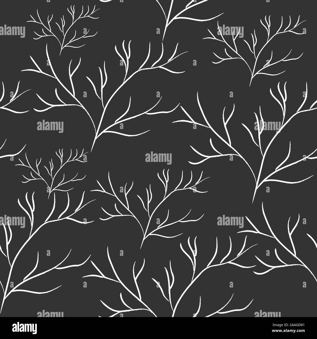 Algen nahtlose Muster. Moderne digitale Design. Marine, Sich wiederholendes Muster. Modern im skandinavischen Stil. Moderne Farben und Design. Stock Vektor