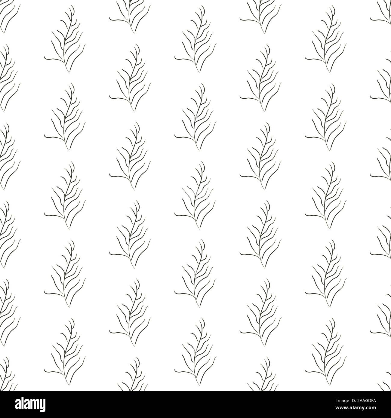 Nahtlose Algen nahtlose Muster. Moderne digitale Design. Marine, Sich wiederholendes Muster. Modern im skandinavischen Stil. Moderne Farben und Design. Stock Vektor