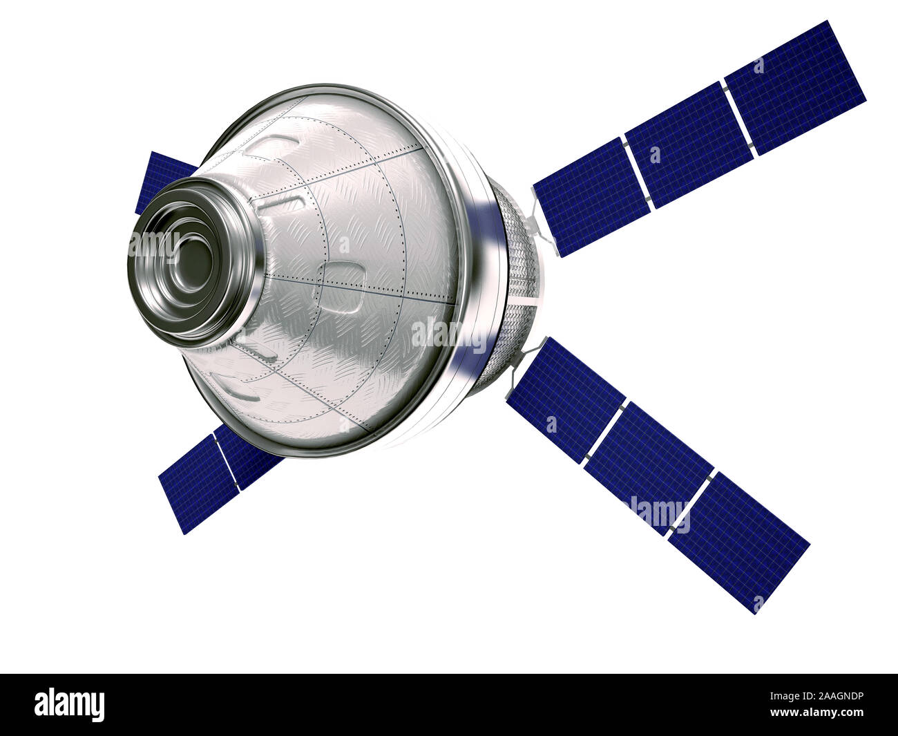Sat-Modell isoliert - 3D-Rendering Stockfoto