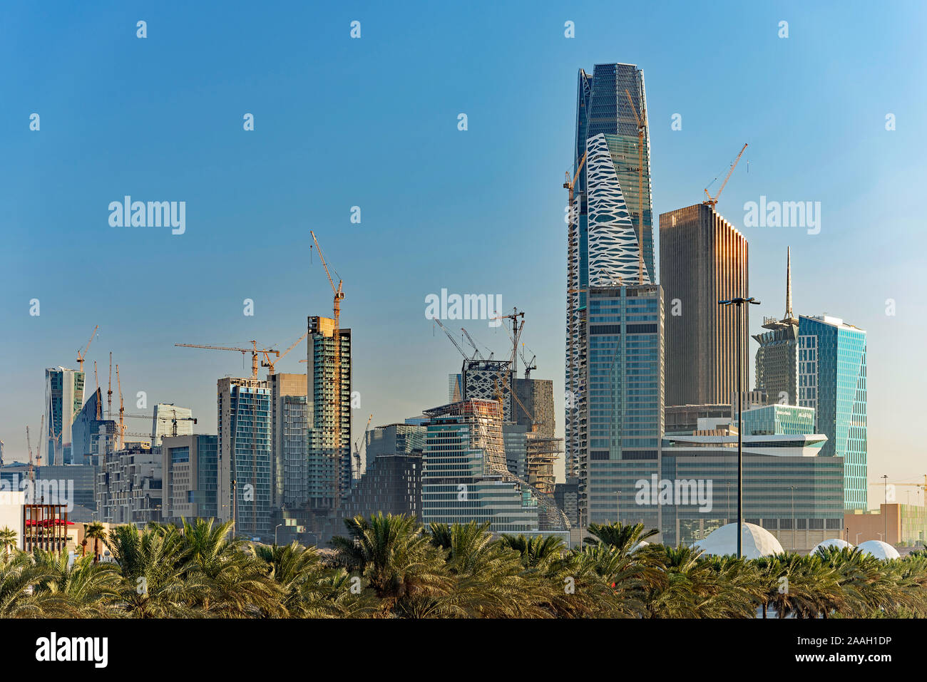 KAFD - King Abdullah Financial District Blick in Riad, Saudi-Arabien Stockfoto