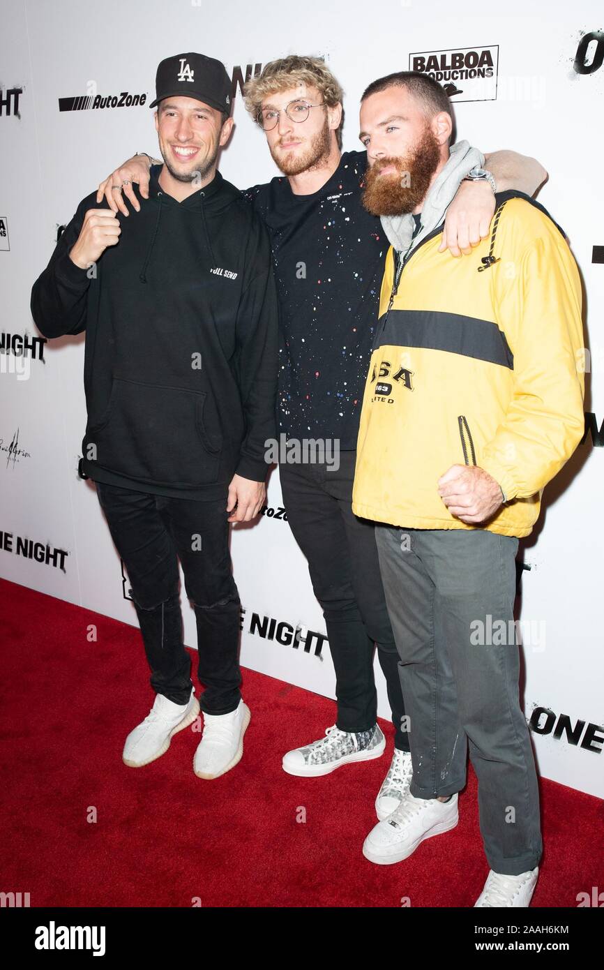 Beverly Hills, CA. Nov, 2019 21. Gast, Paul Logan, Gast bei der Ankunft für JOSHUA VS. RUIZ Premiere von DAZN Vorlagen, Schriftsteller Guild Theater, Beverly Hills, CA November 21, 2019. Credit: Adrian Cabrero/Everett Collection/Alamy leben Nachrichten Stockfoto