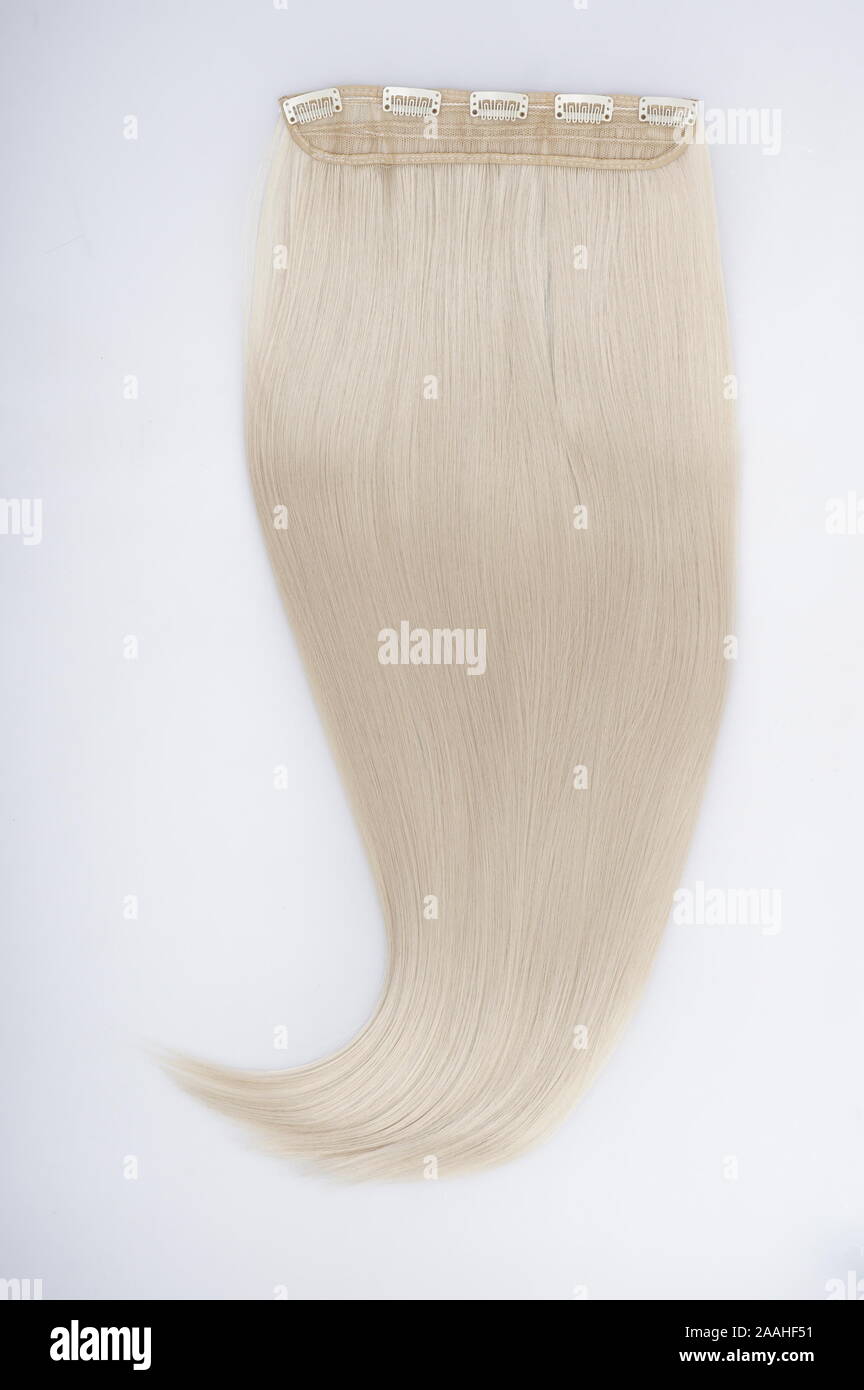 Gerade virgin remy Haar extensions Bundles Stockfoto