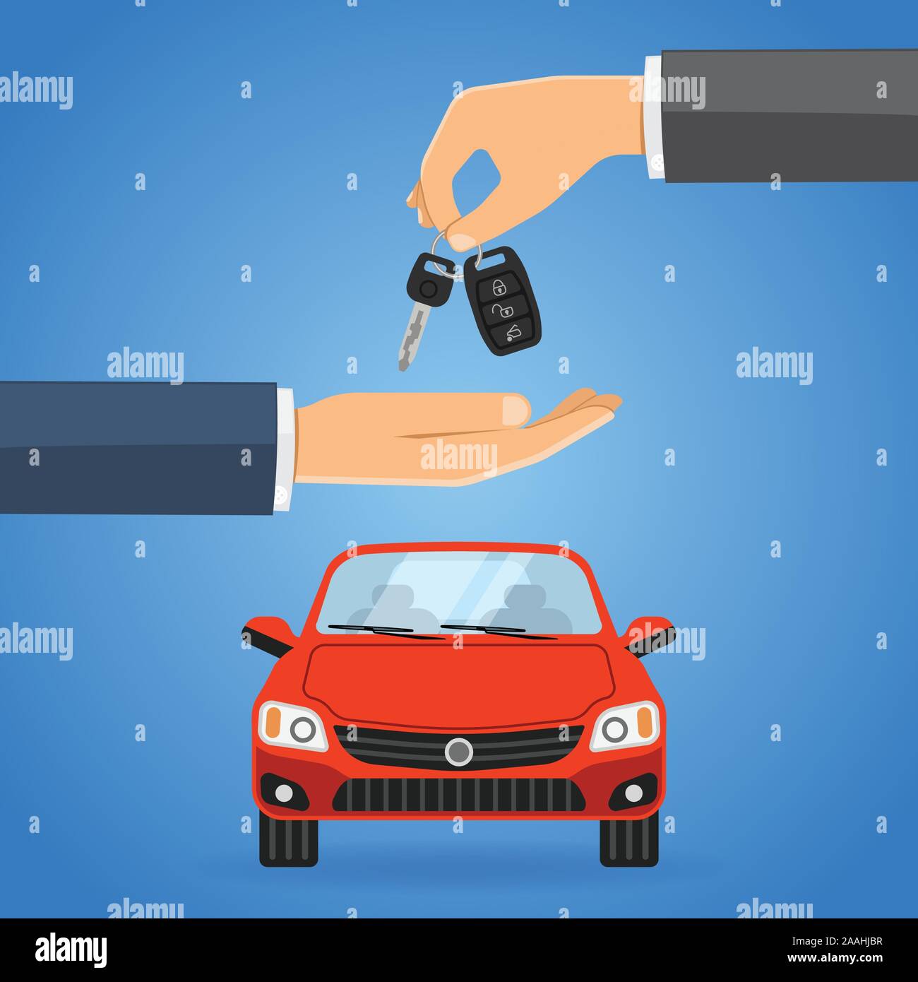 Kaufen, Kaufen, Auto Stock Vektor