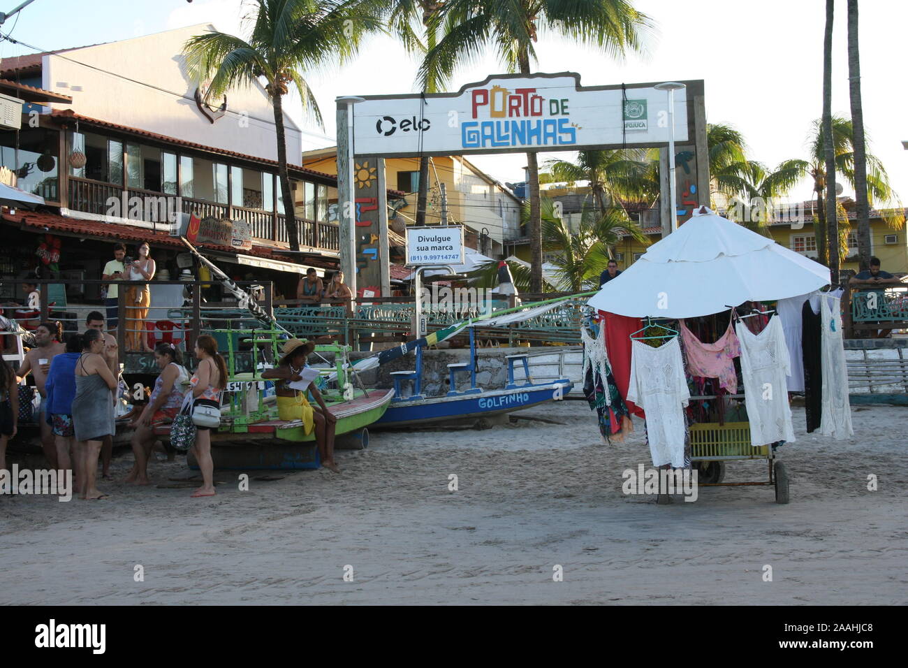 Strand in Porto de Galinhas Stockfoto