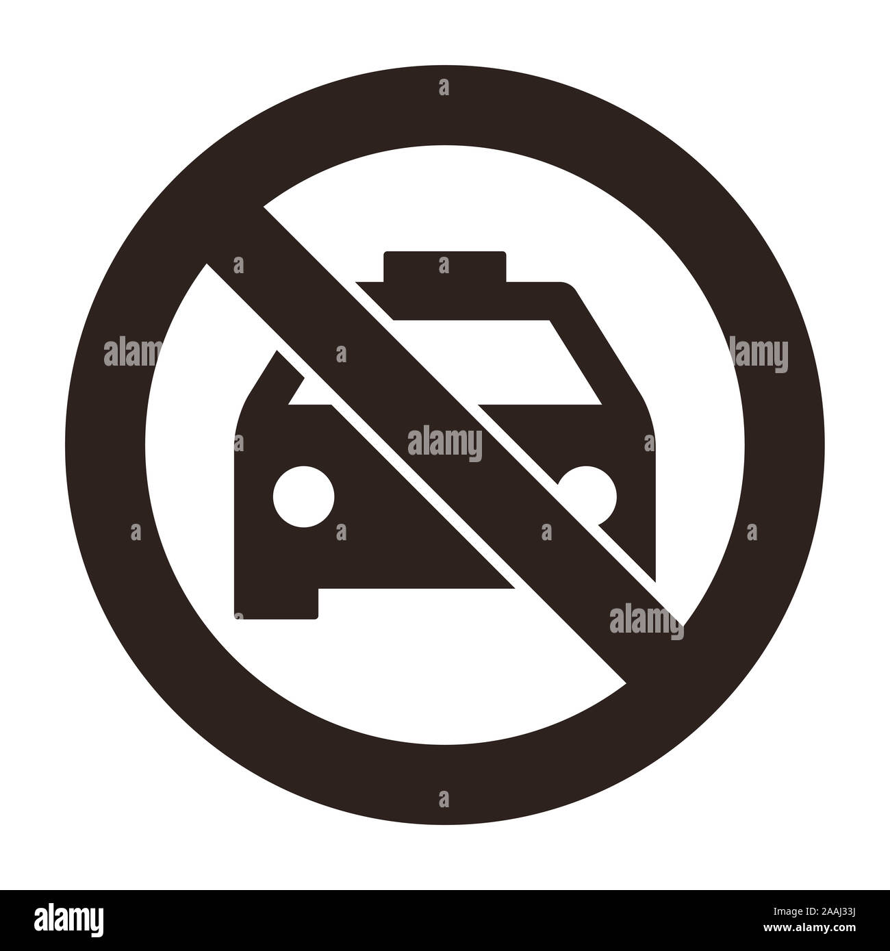 Kein taxi Parken auf weißem Hintergrund Stockfoto