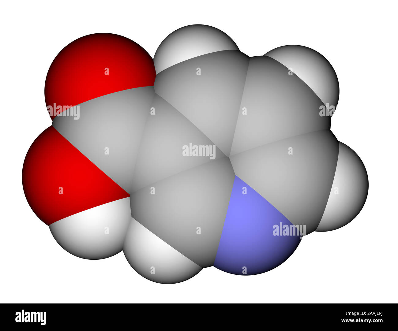 Niacin (Vitamin B3 oder PP) Molekül Stockfoto