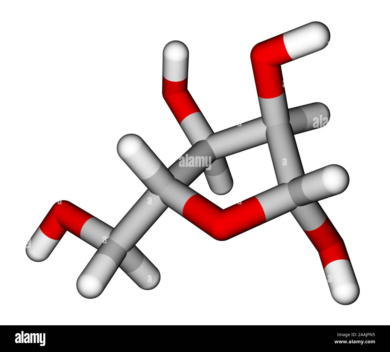 Ribose, ein Vorläufer zu RNA Stockfoto