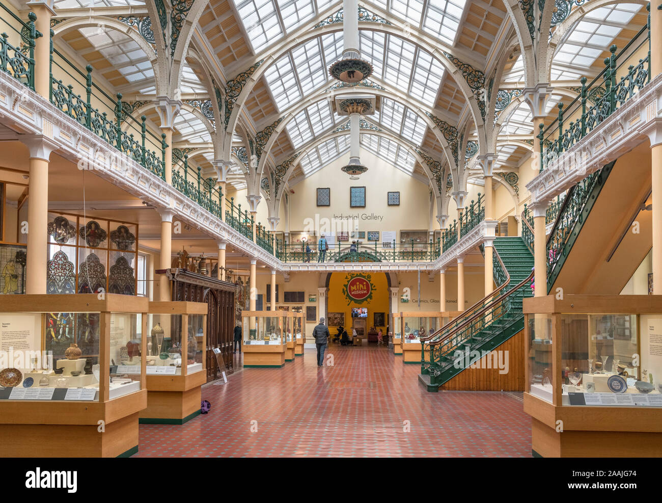 Die industrielle Galerie an der Birmingham Museum & Art Gallery, Birmingham, West Midlands, England, Großbritannien Stockfoto