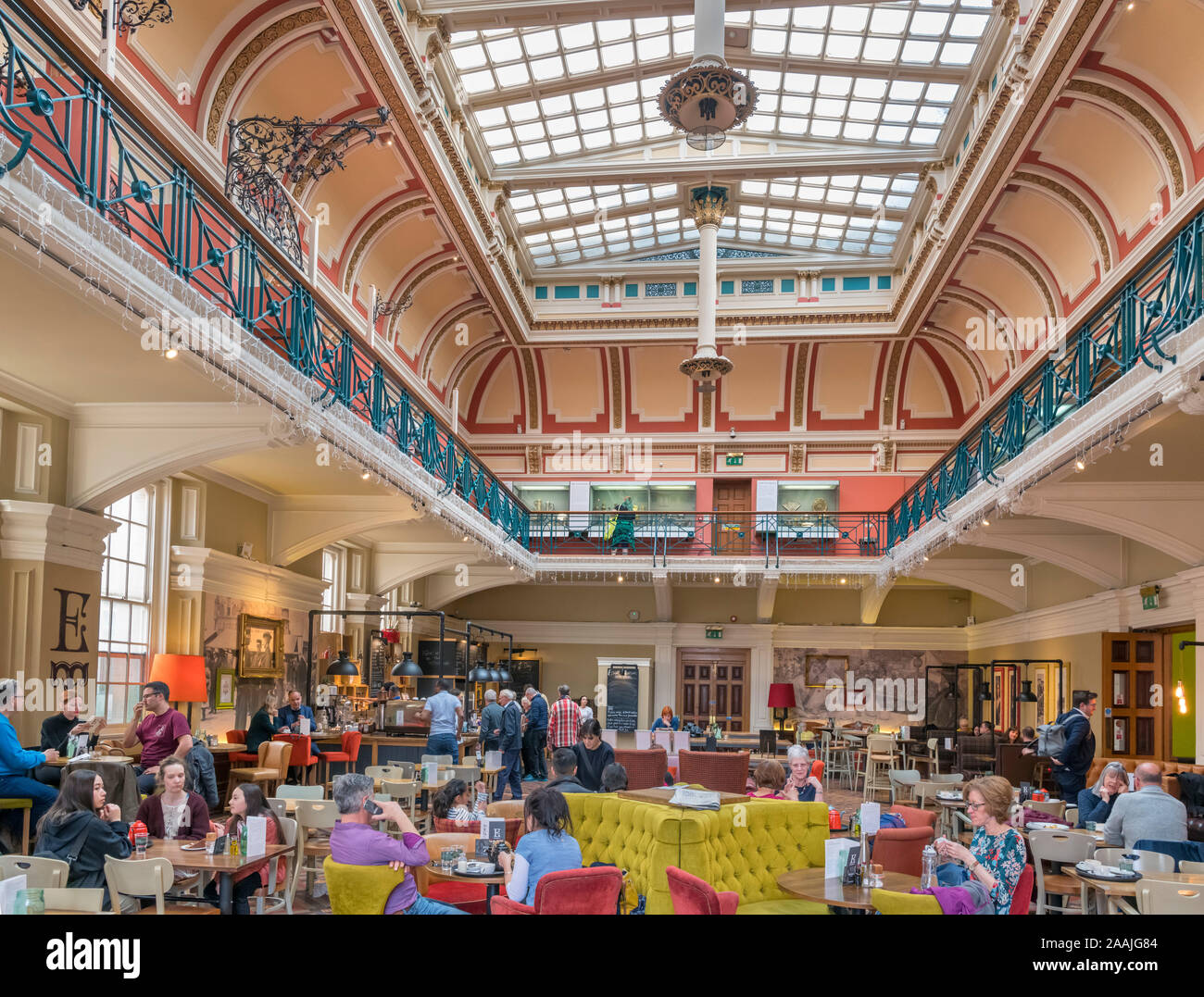 Die Edwardianische Teestuben am Birmingham Museum & Art Gallery, Birmingham, West Midlands, England, Großbritannien Stockfoto
