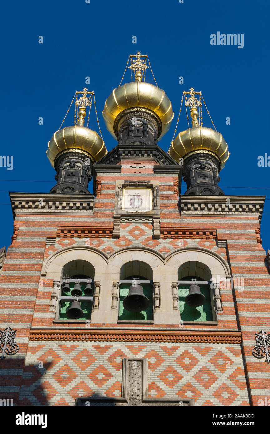 Russisch-orthodoxen St. Alexander Nevsky Kirche, Kopenhagen, Dänemark Stockfoto