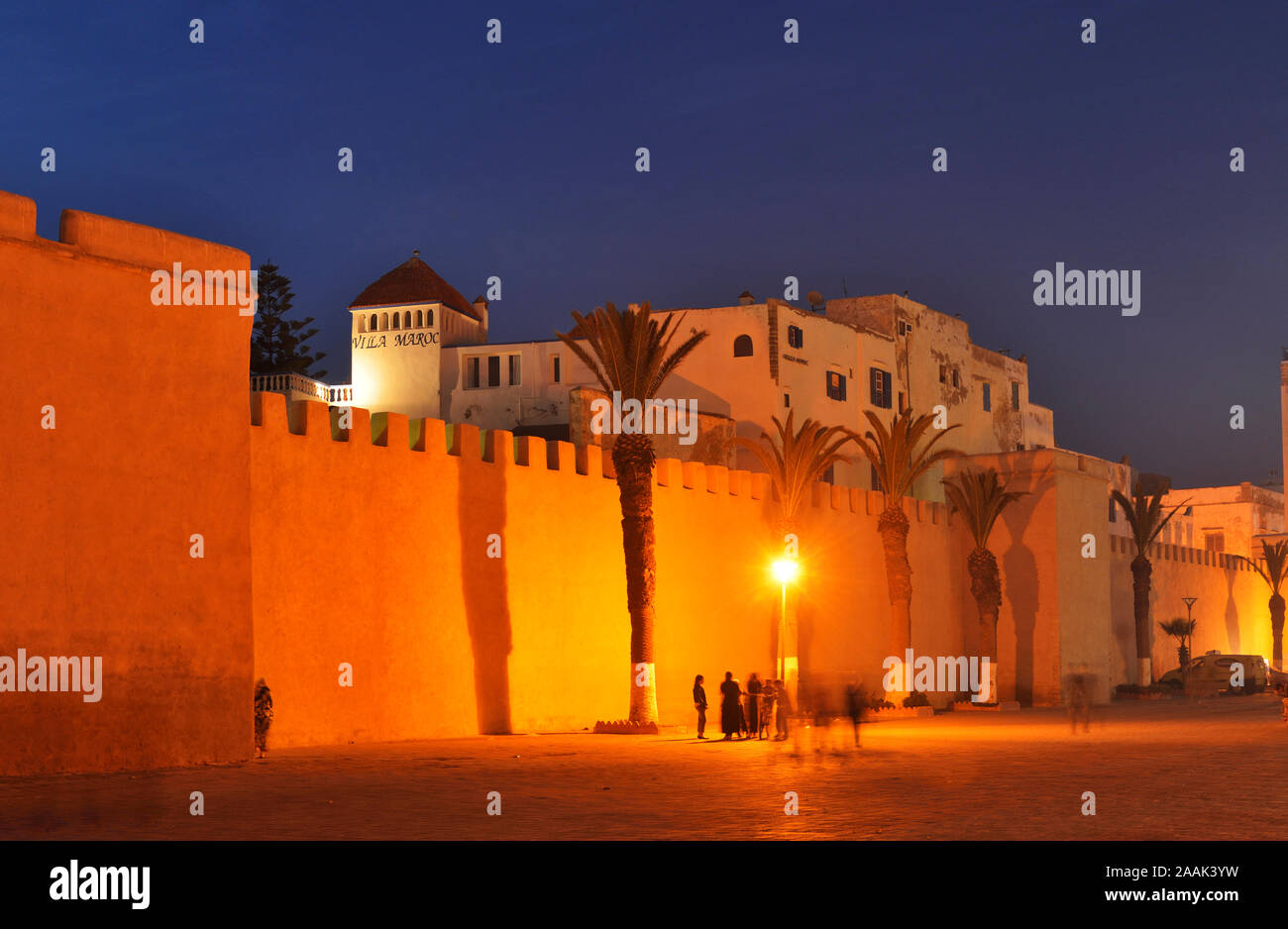 Die ummauerte Stadt Essaouira, ein UNESCO-Weltkulturerbe. Marokko Stockfoto