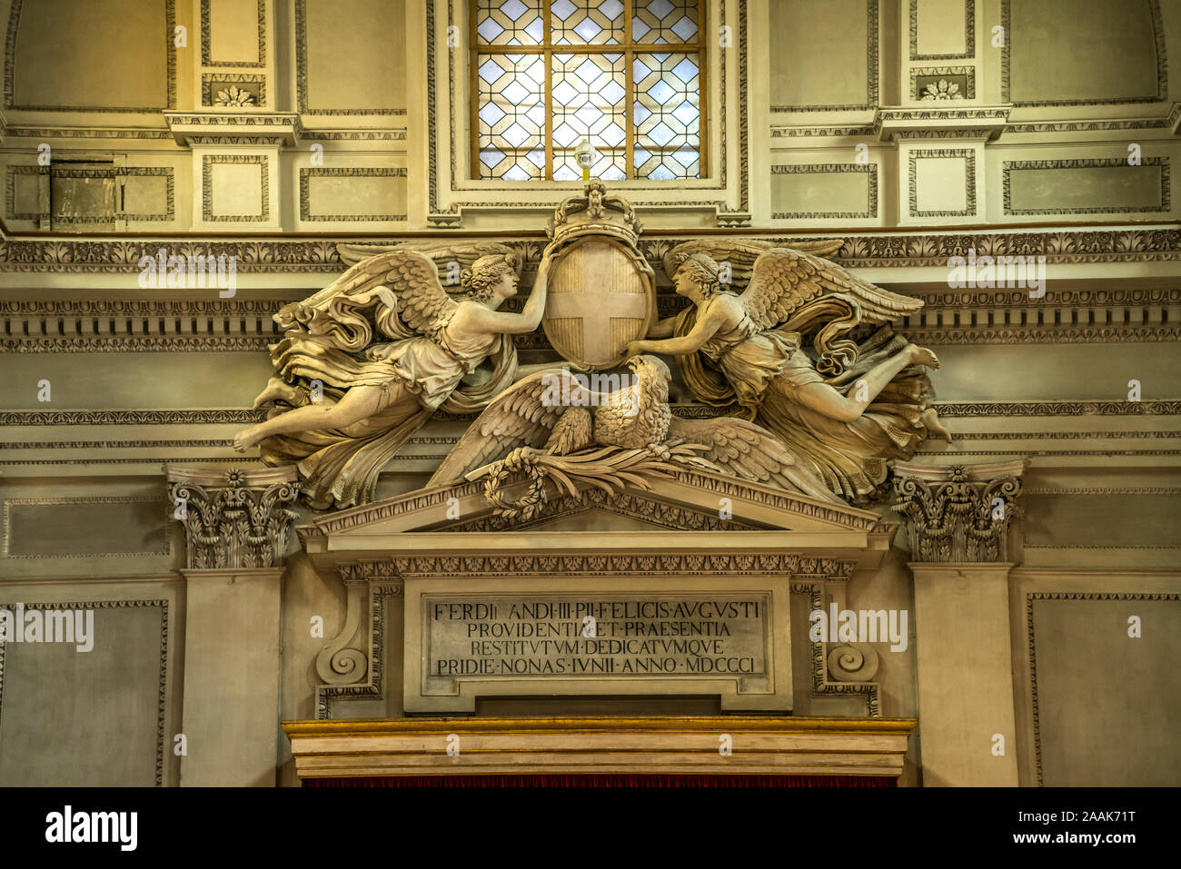 Detail im Innenraum der Kathedrale Maria Santissima Assunta, Palermo, Sizilien, Italien, Europa | Interior Detail der Kathedrale der Assumptio Stockfoto