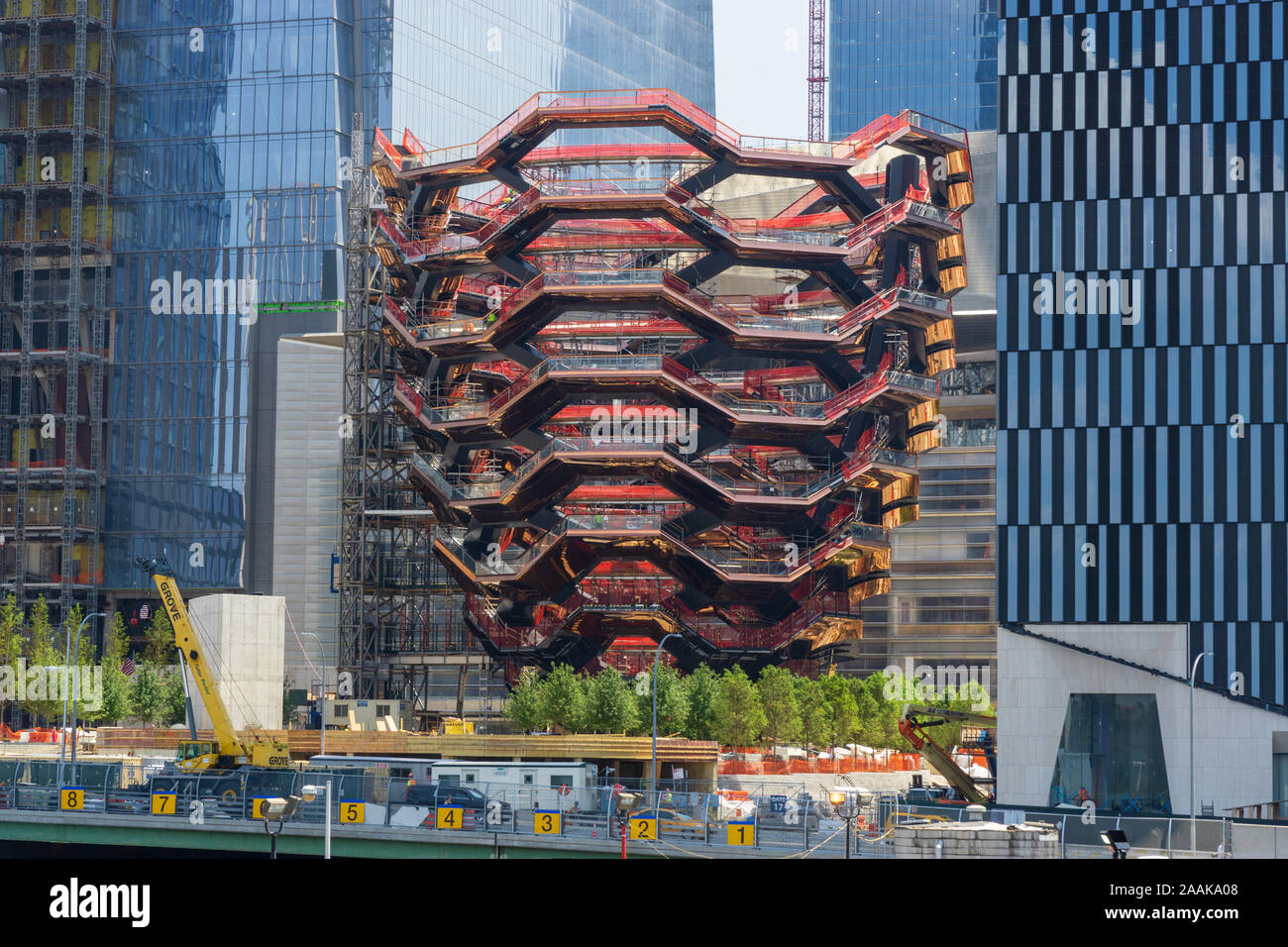 New York, USA - 20. August 2018: Das Schiff Herzstück des Hudson Yards in New York City Stockfoto