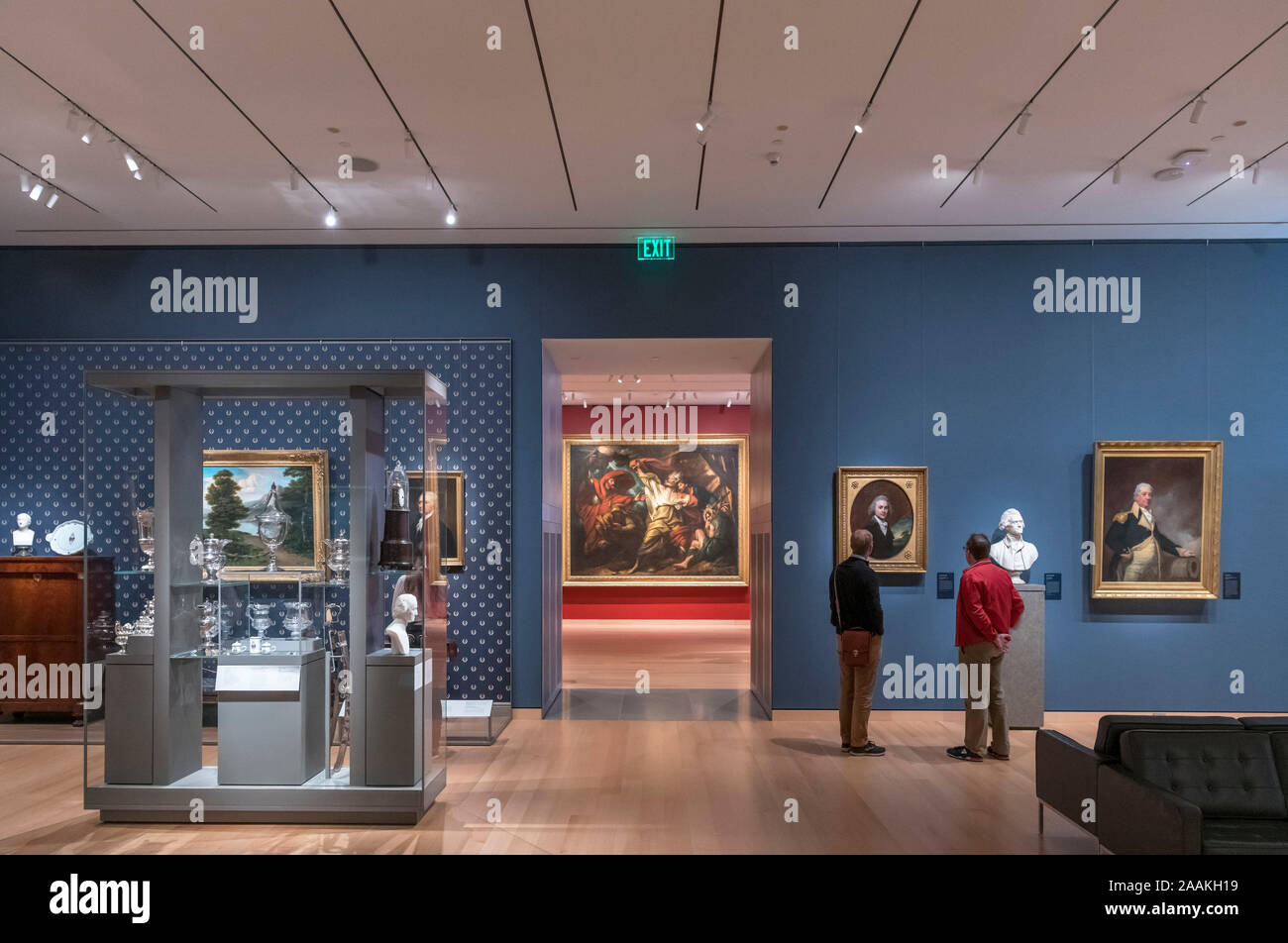 Innenraum des Museums der Bildenden Künste, Boston, Massachusetts, USA Stockfoto