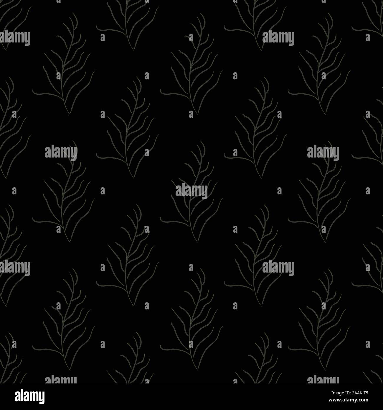 Nahtlose Algen nahtlose Muster. Moderne digitale Design. Marine, Sich wiederholendes Muster. Modern im skandinavischen Stil. Moderne Farben und Design. Stock Vektor