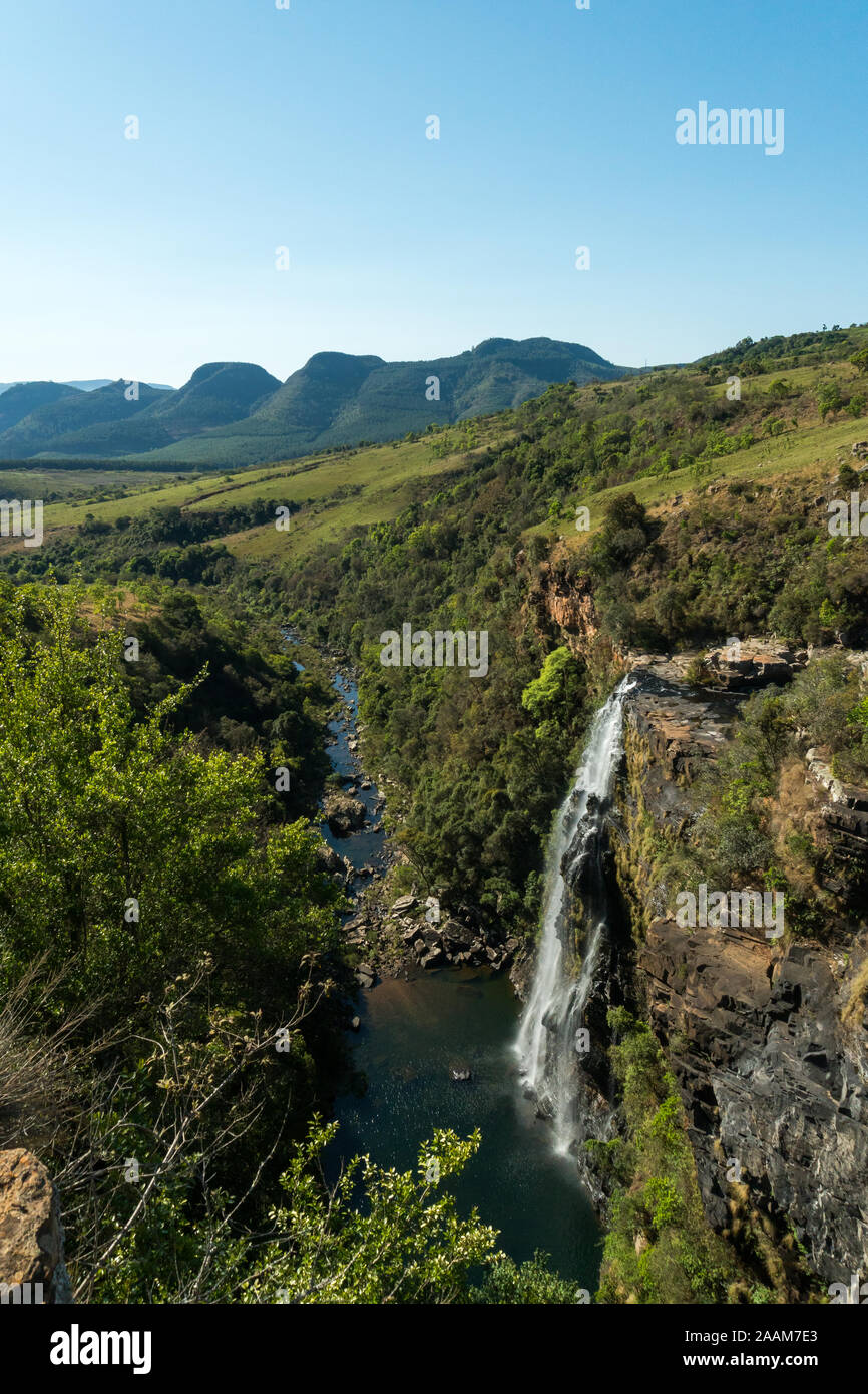 Landschaft geschossen von Lissabon Fälle Wasserfall in der Nähe von Graskop in Südafrika Stockfoto