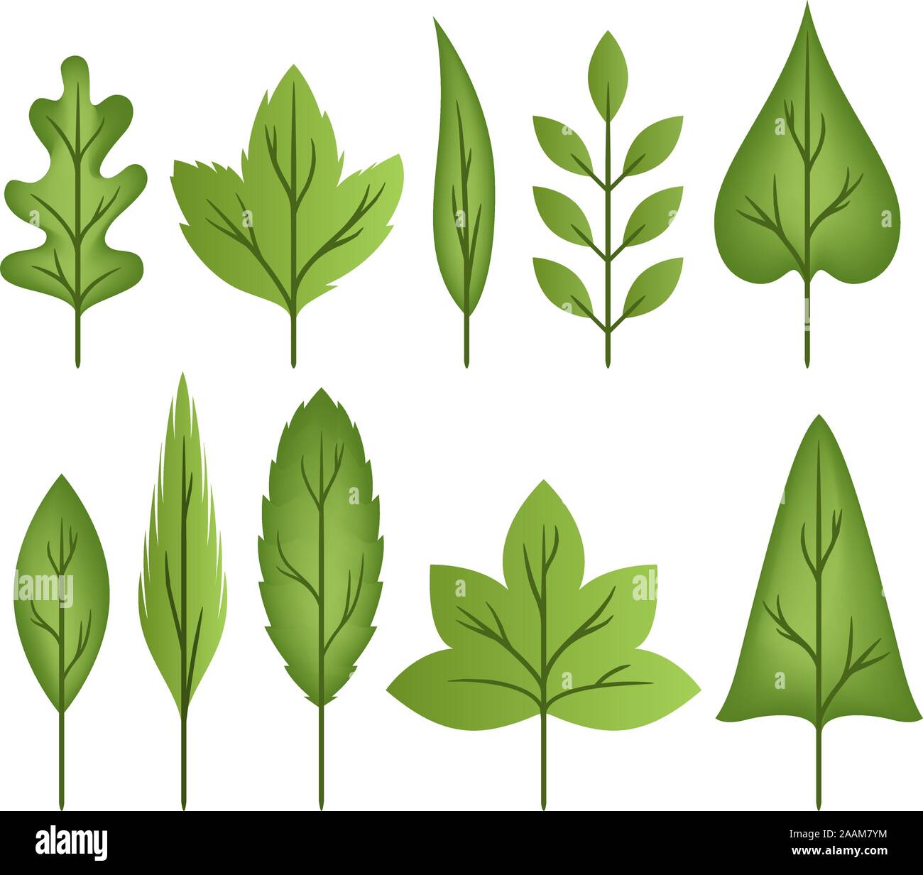 Retro baum Symbole Stock Vektor