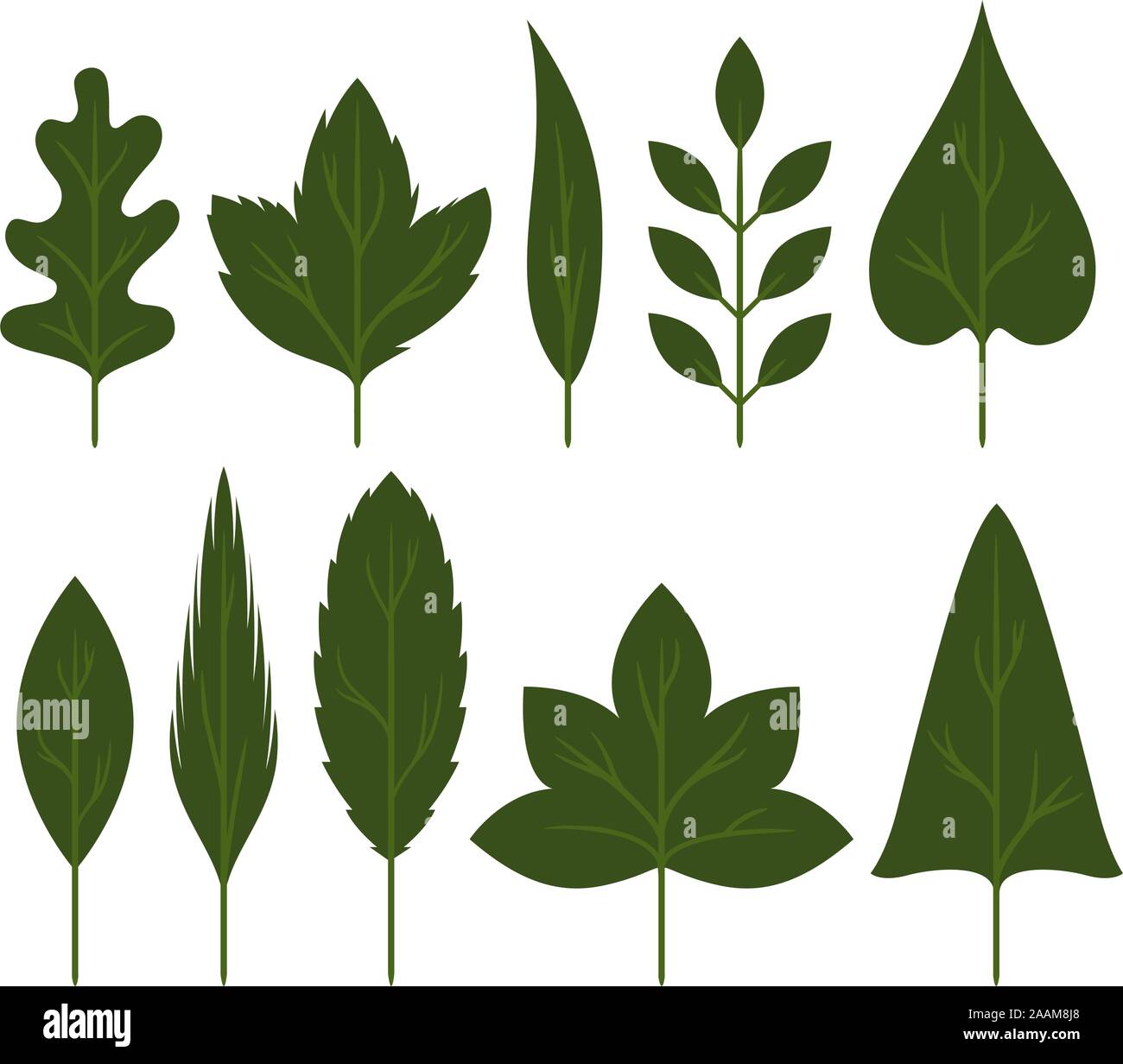 Retro Baum dunkel Symbole Stock Vektor