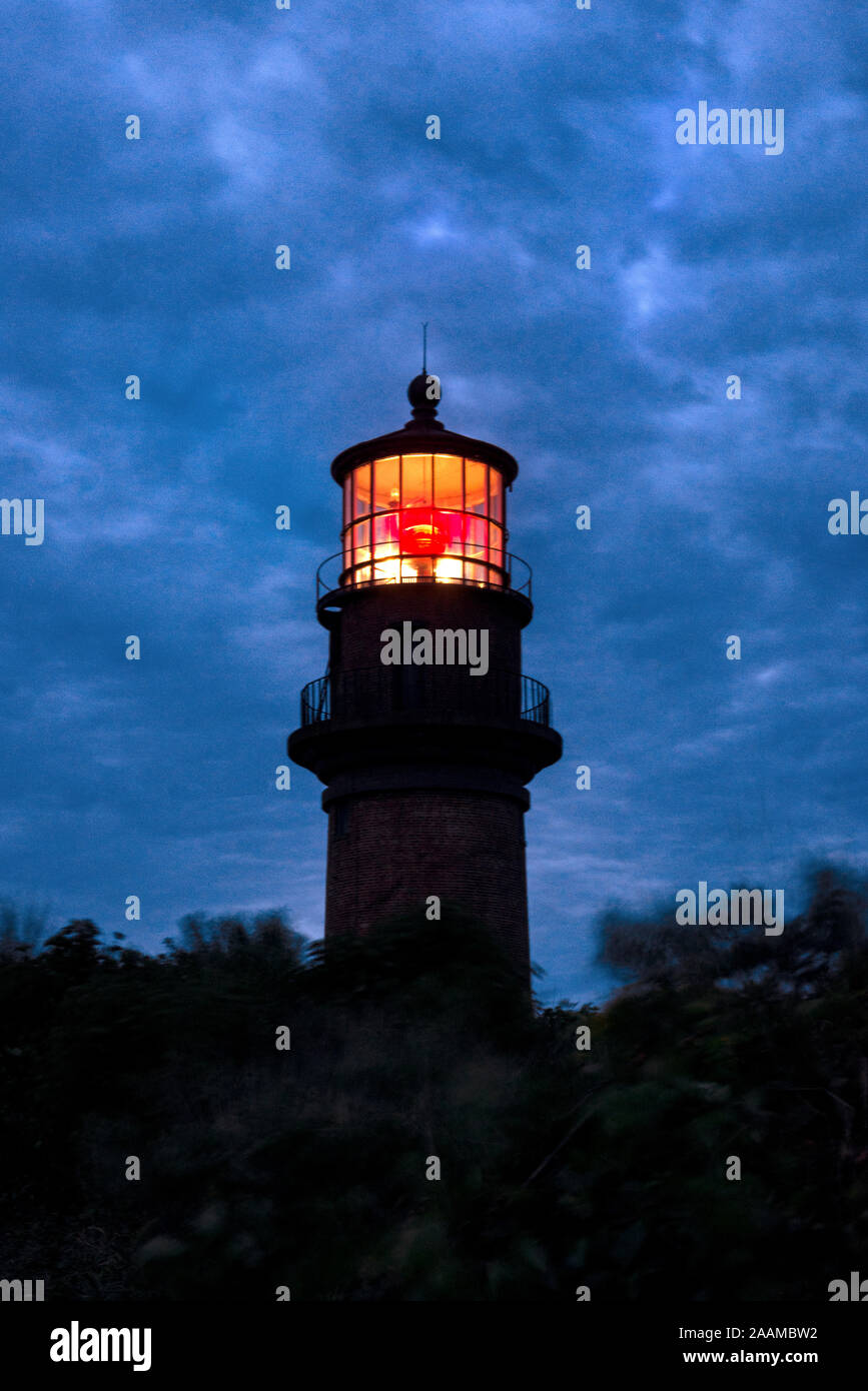 Gay Head Lighthouse, Aquinnah, Martha's Vineyard, Massachusetts, USA. Stockfoto