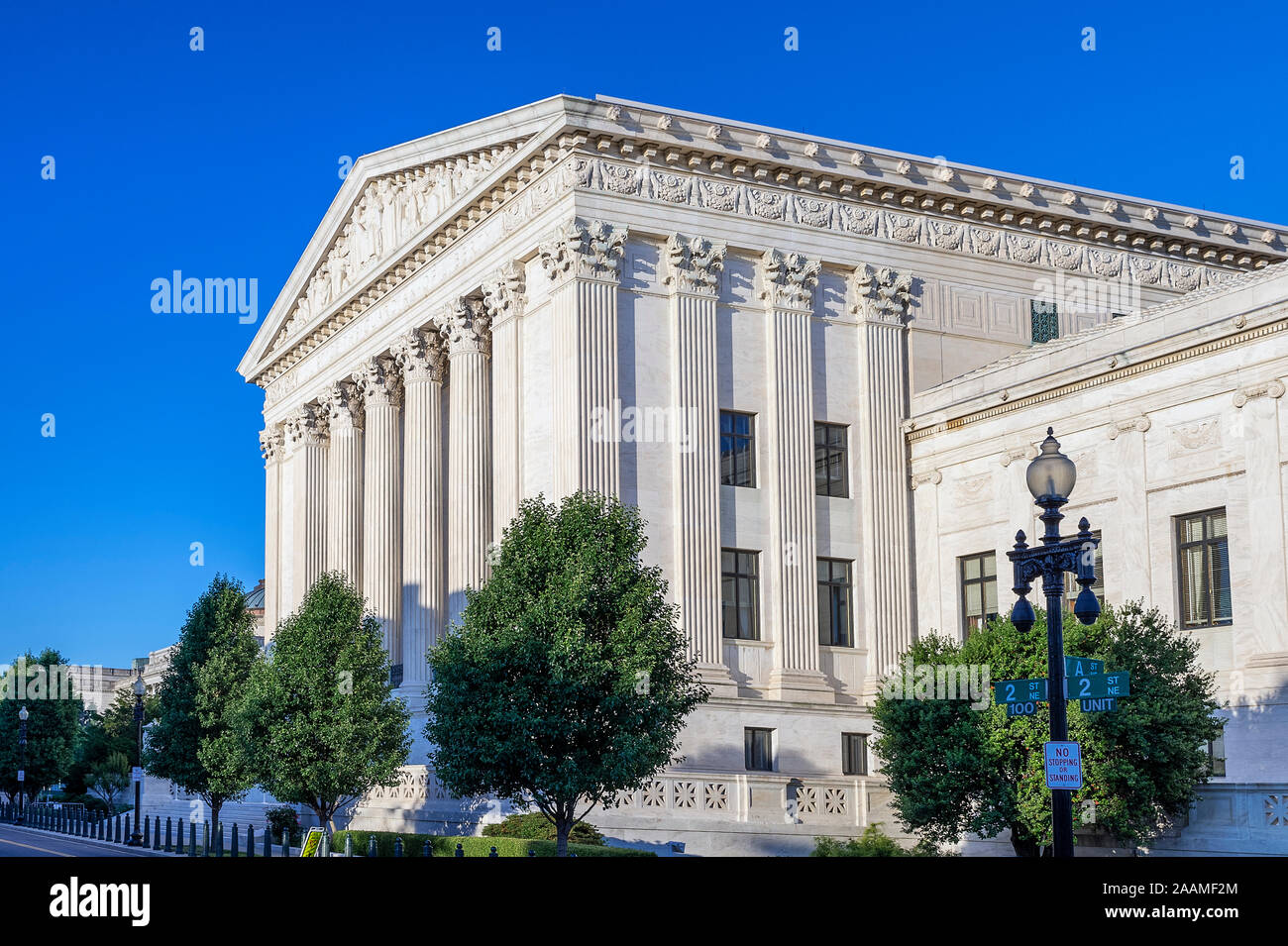 Supreme Court Building, Washington DC, USA. Stockfoto