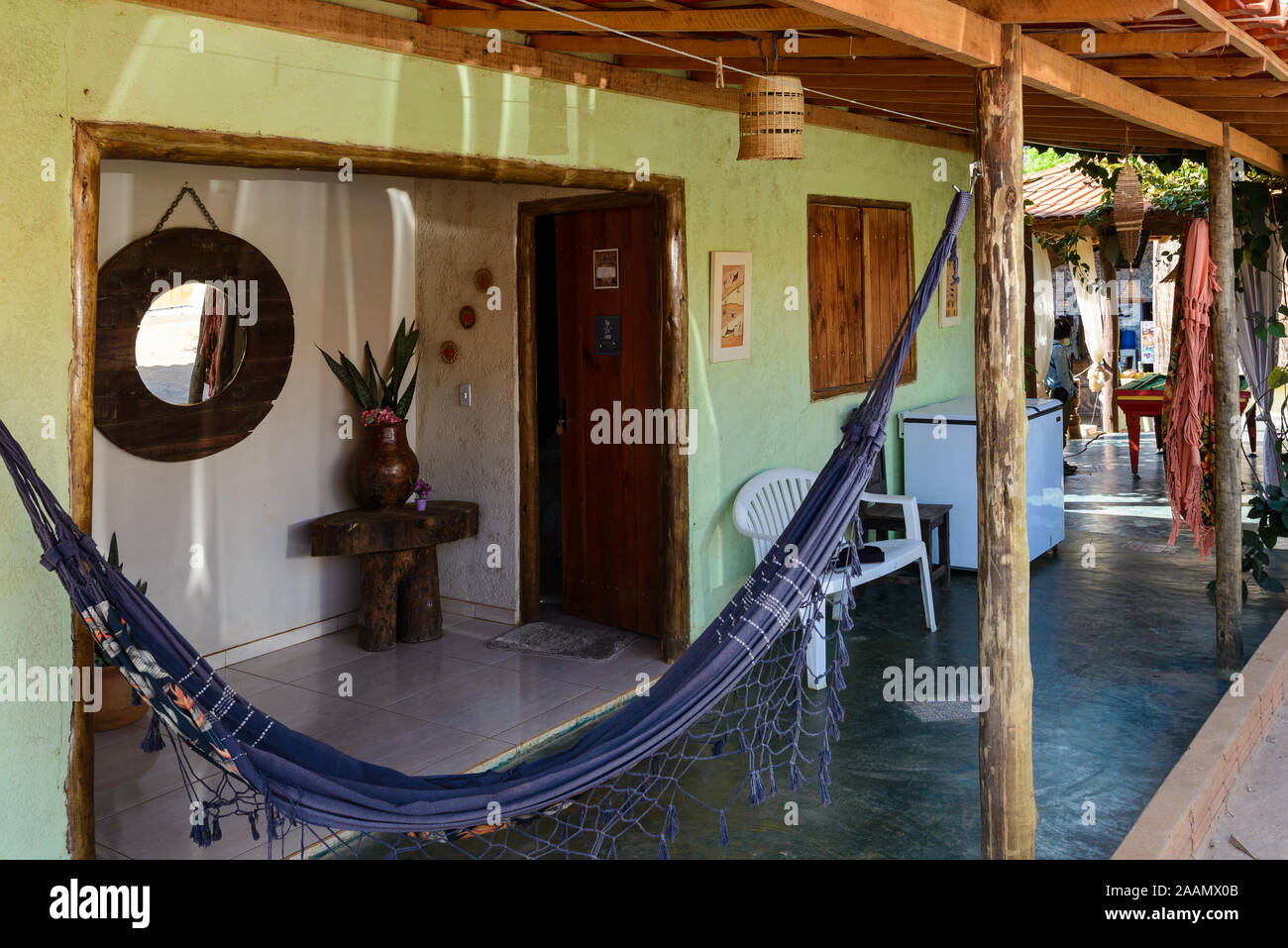 Schätze, die Zimmer an einem eco - Tourismus Lodge. Minas Gerais, Brasilien, Südamerika. Stockfoto