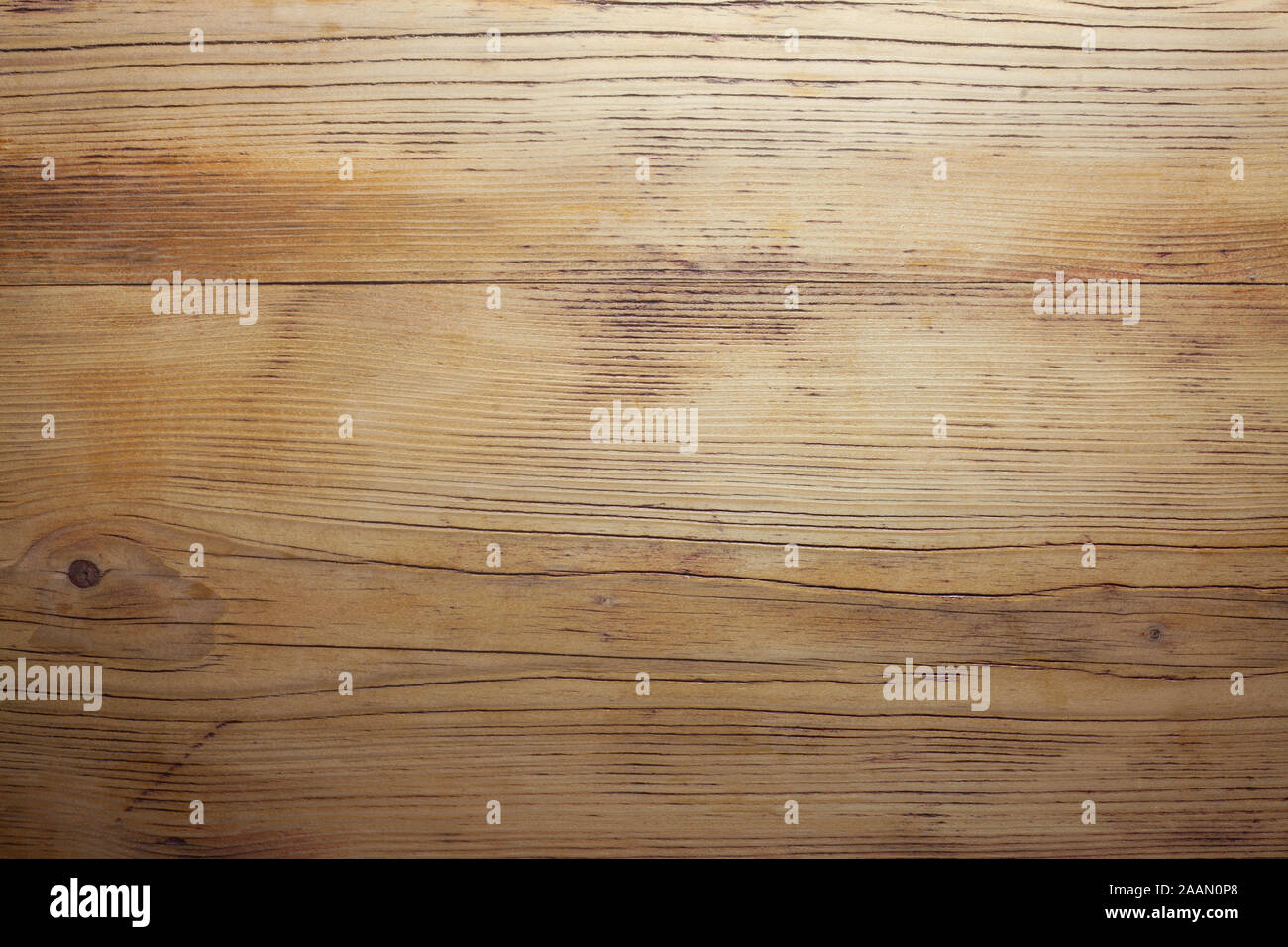 Textur von Mid-Brown gewachstem Holz Stockfoto