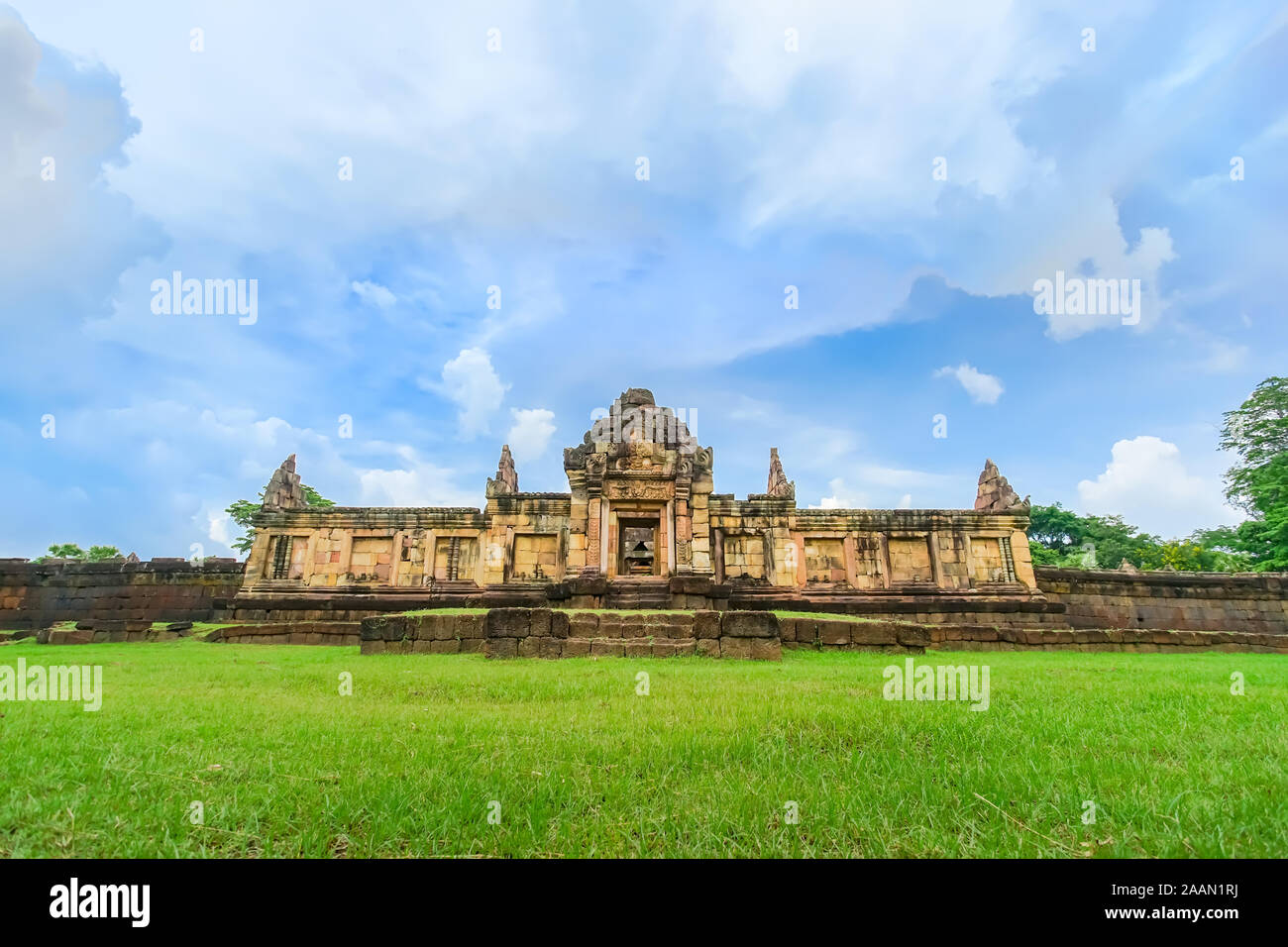 Prasat Muang Tam ist der alten Khmer Tempel in Prakhon Chai, Provinz Buri Ram, Thailand. Stockfoto