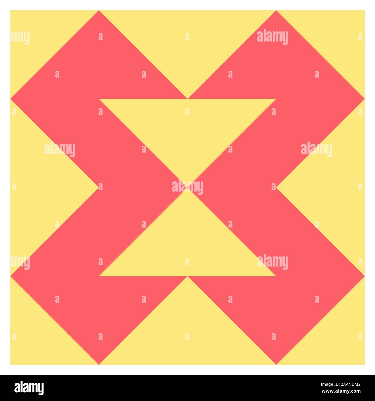 Scheune, Amish Patchwork Quilt pattern Design, abstrakte geometrische Fliesen- trail Vector Illustration Stock Vektor